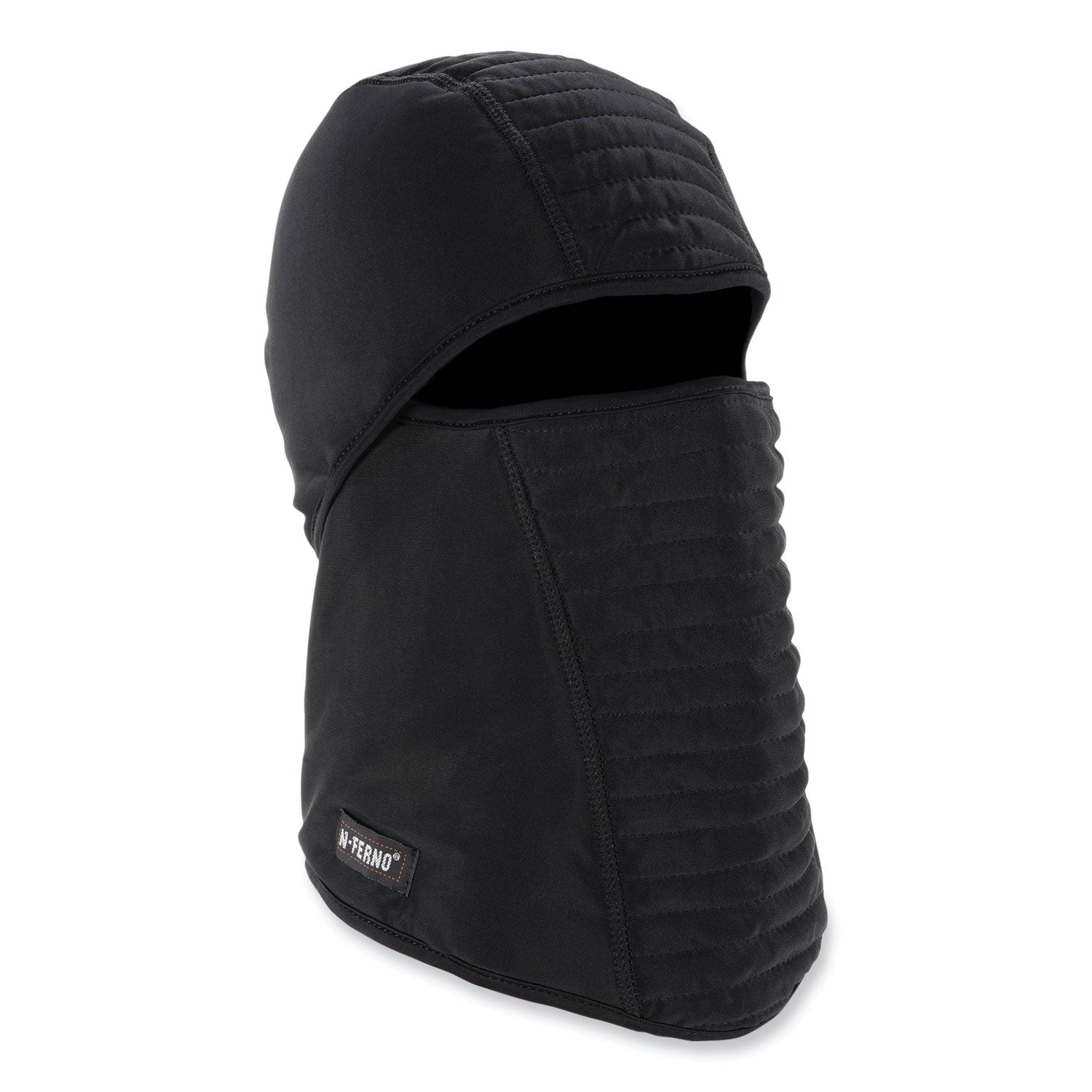 N-Ferno 6955 Insulated 3-Layer Balaclava Face Mask, Polartec FR Power Grid Fleece/Polyester/Spandex, One Size, Black