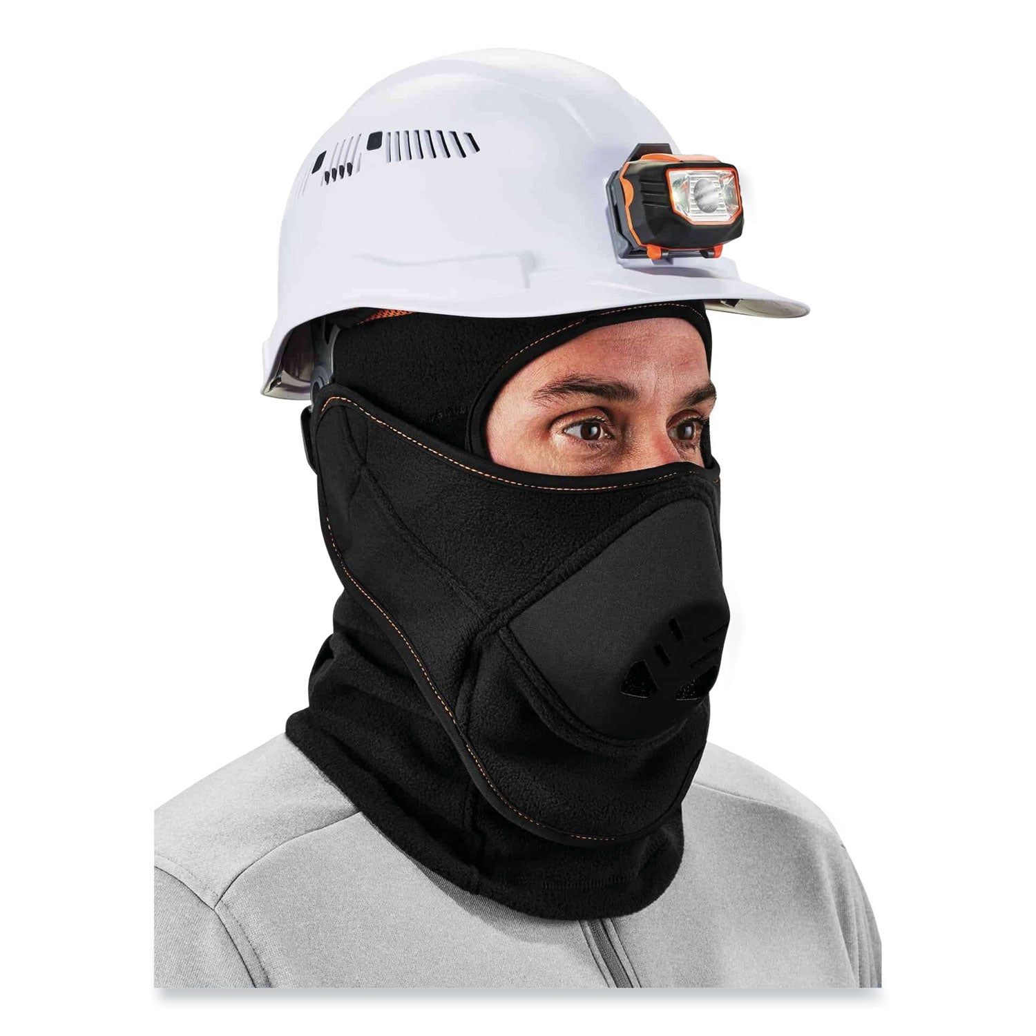 Ergodyne® N-Ferno 6970 Extreme Hot Rox Balaclava Face Mask, Polyester/Spandex, One Size Fits Most, Black