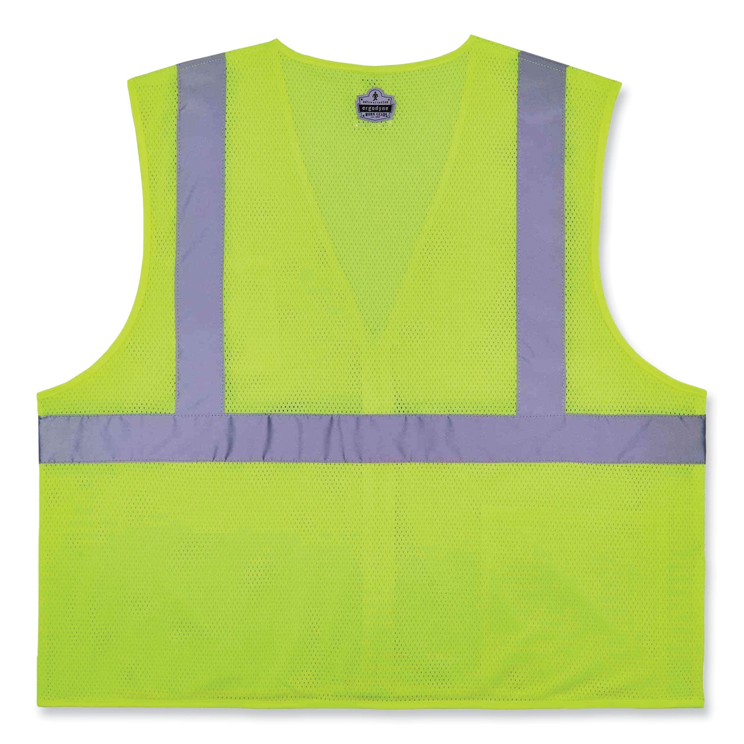 Ergodyne® GloWear 8256Z Class 2 Self-Extinguishing Zipper Vest, Polyester, 4X-Large/5X-Large, Lime