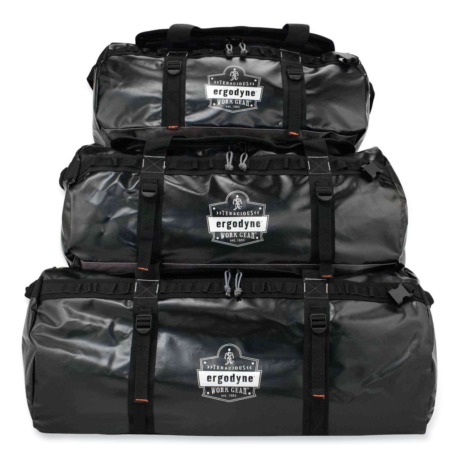 Ergodyne® Arsenal 5030 Water-Resistant Duffel Bag, Medium, 15.5 x 27 x 15.5, Black