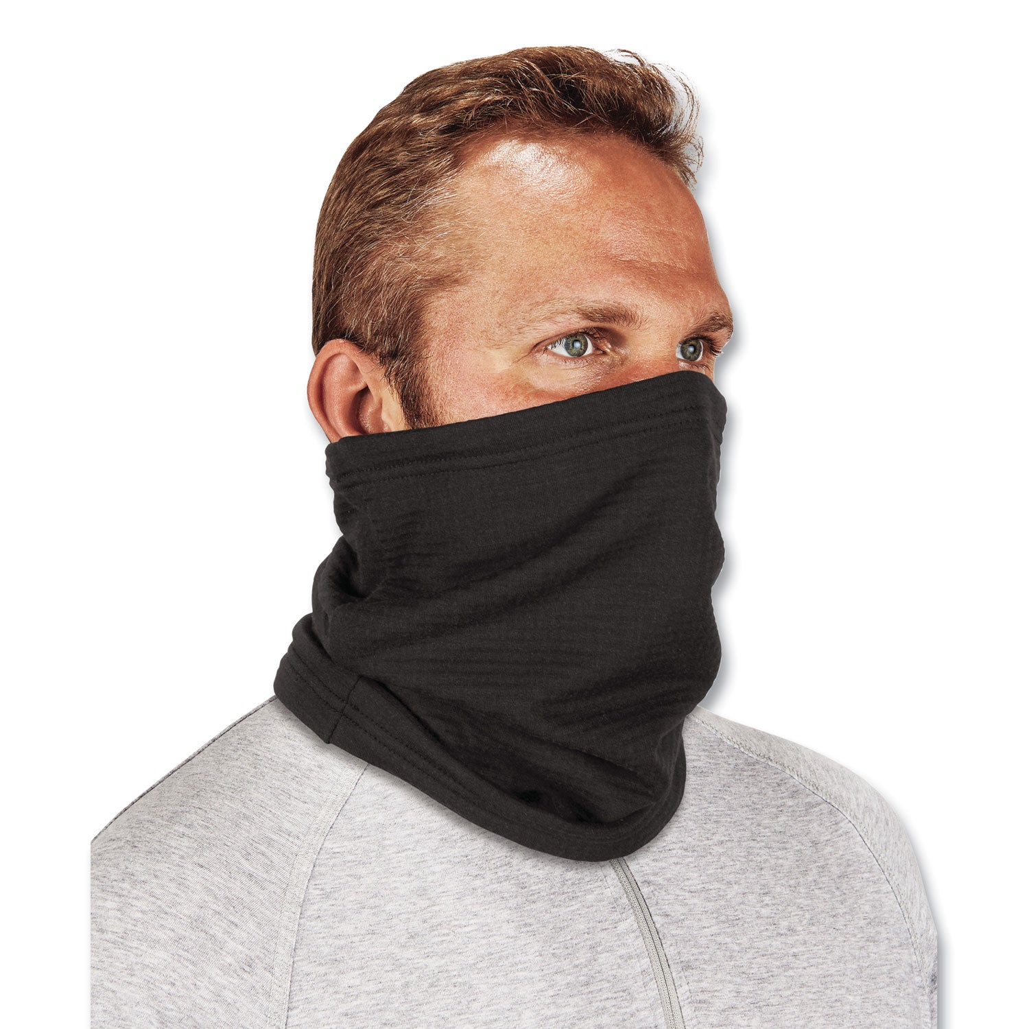 Ergodyne® N-Ferno 6962 FR Dual Compliant Neck Gaiter, Polartec Fleece, One Size Fits Most, Black