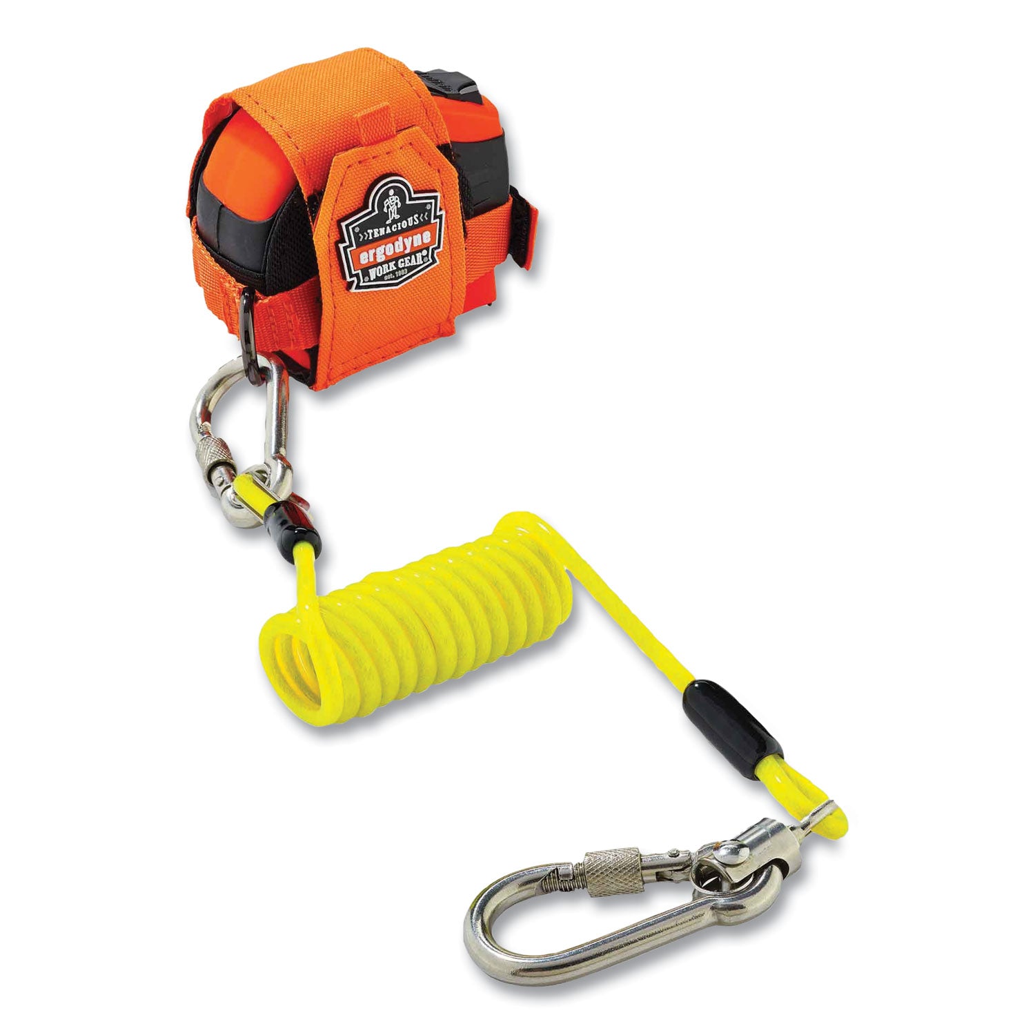 Ergodyne® Squids 3190 Tape Measure Tethering Kit, 2 lb Max Working Capacity, 6.5" to 48" Long, Lime/Black