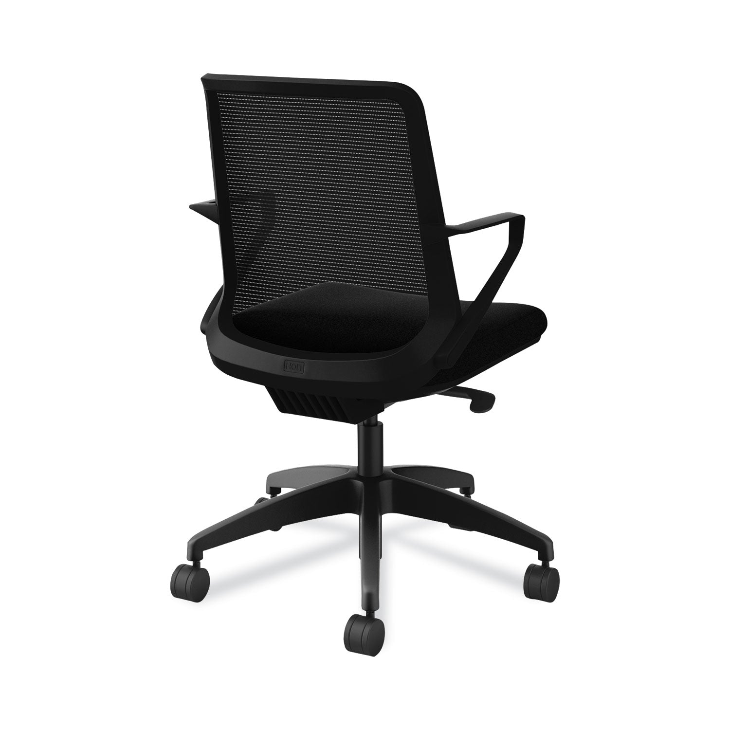 Cliq Office Chair, Supports Up to 300 lb, 17" to 22" Seat Height, Black Seat, Black Back, Black Base