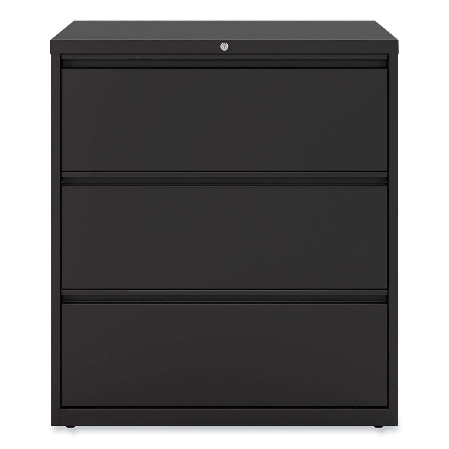 Lateral File, 3 Legal/Letter/A4/A5-Size File Drawers, Black, 36" x 18.63" x 40.25"