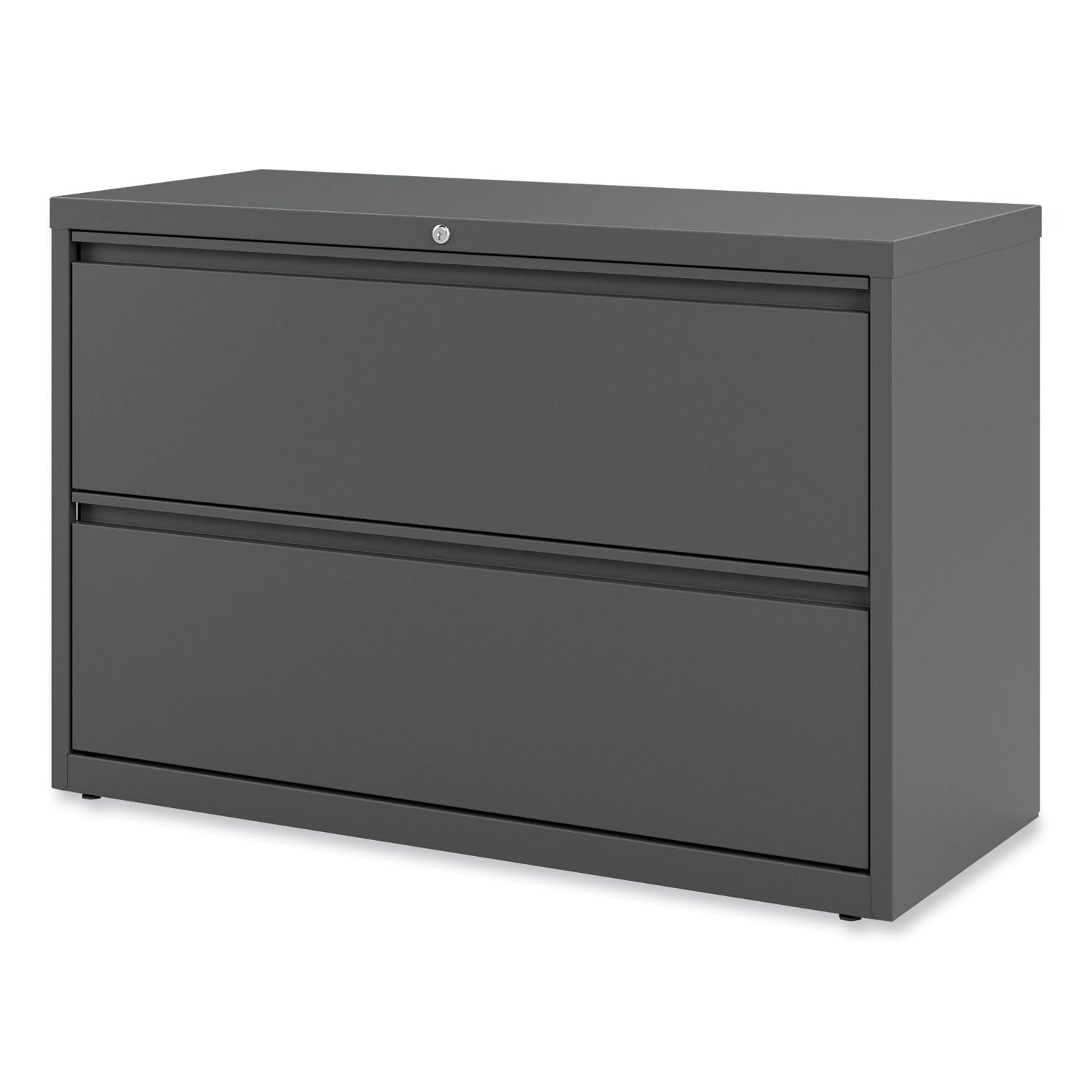 Alera® Lateral File, 2 Legal/Letter-Size File Drawers, Charcoal, 42" x 18.63" x 28"