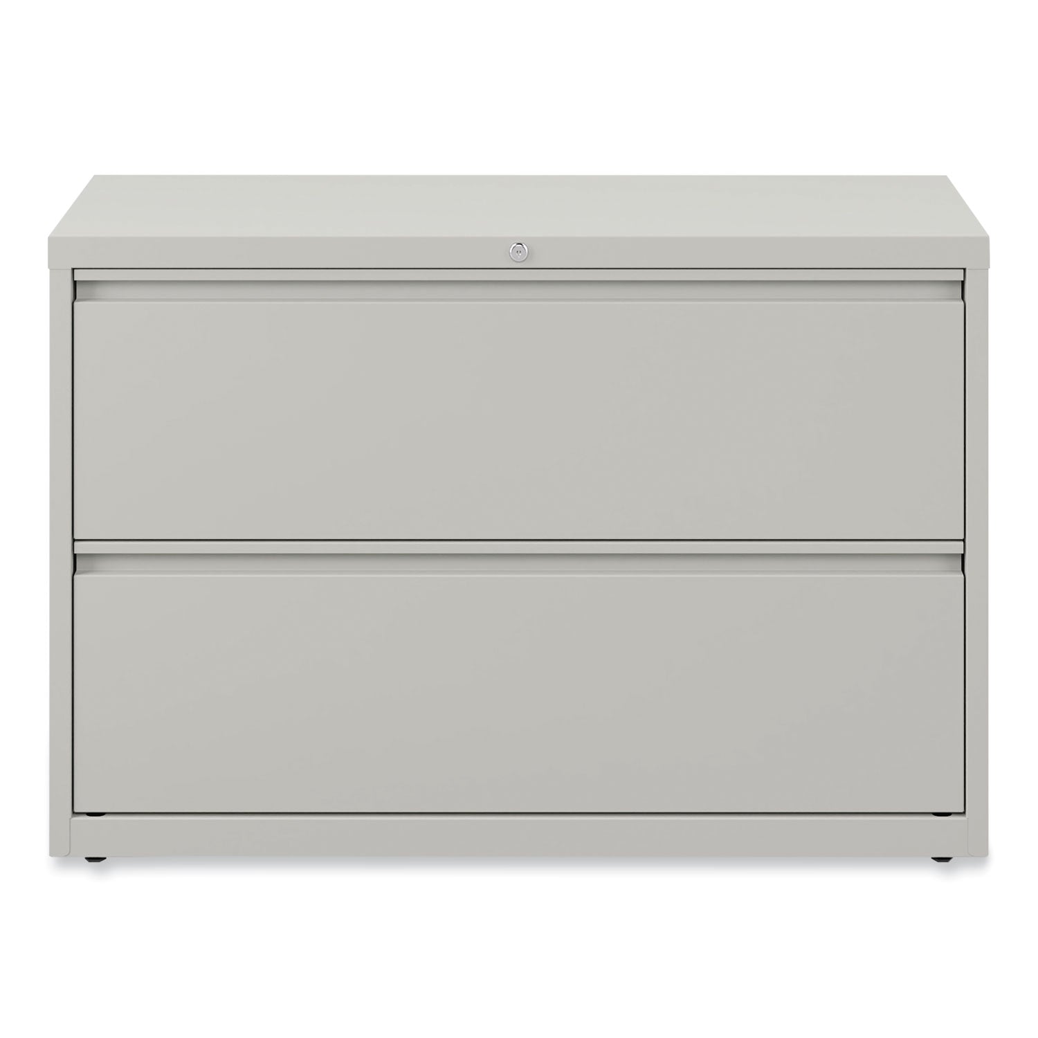 Alera® Lateral File, 2 Legal/Letter-Size File Drawers, Light Gray, 42" x 18.63" x 28"