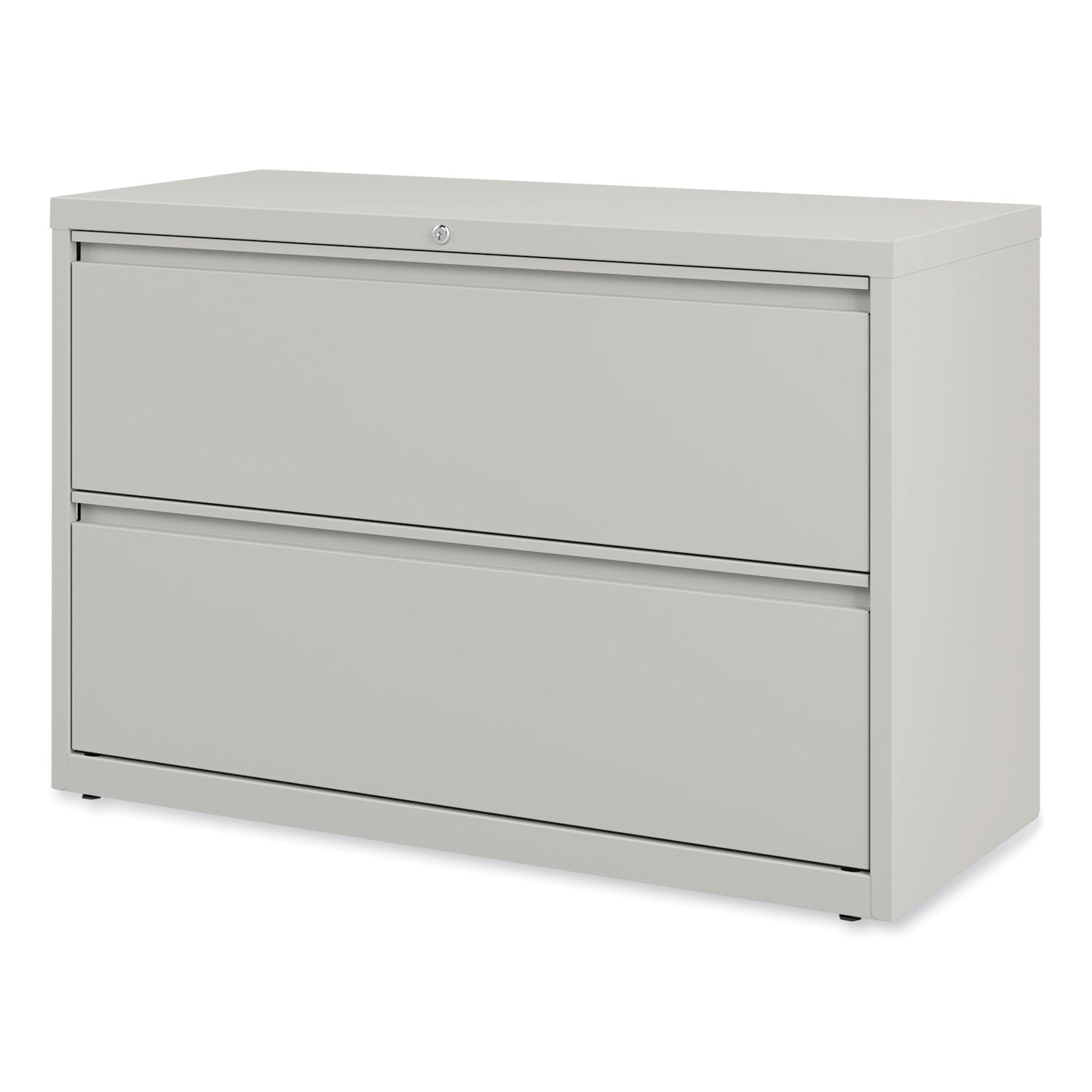 Alera® Lateral File, 2 Legal/Letter-Size File Drawers, Light Gray, 42" x 18.63" x 28"