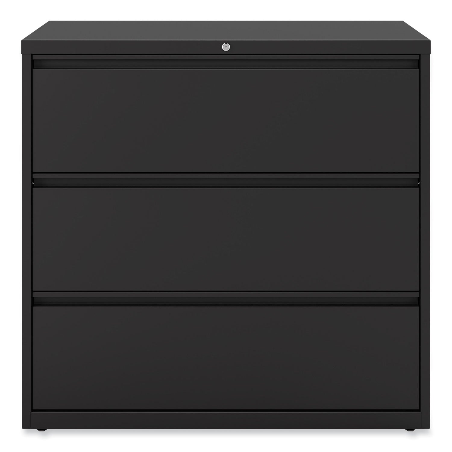 Alera® Lateral File, 3 Legal/Letter/A4/A5-Size File Drawers, Black, 42" x 18.63" x 40.25"