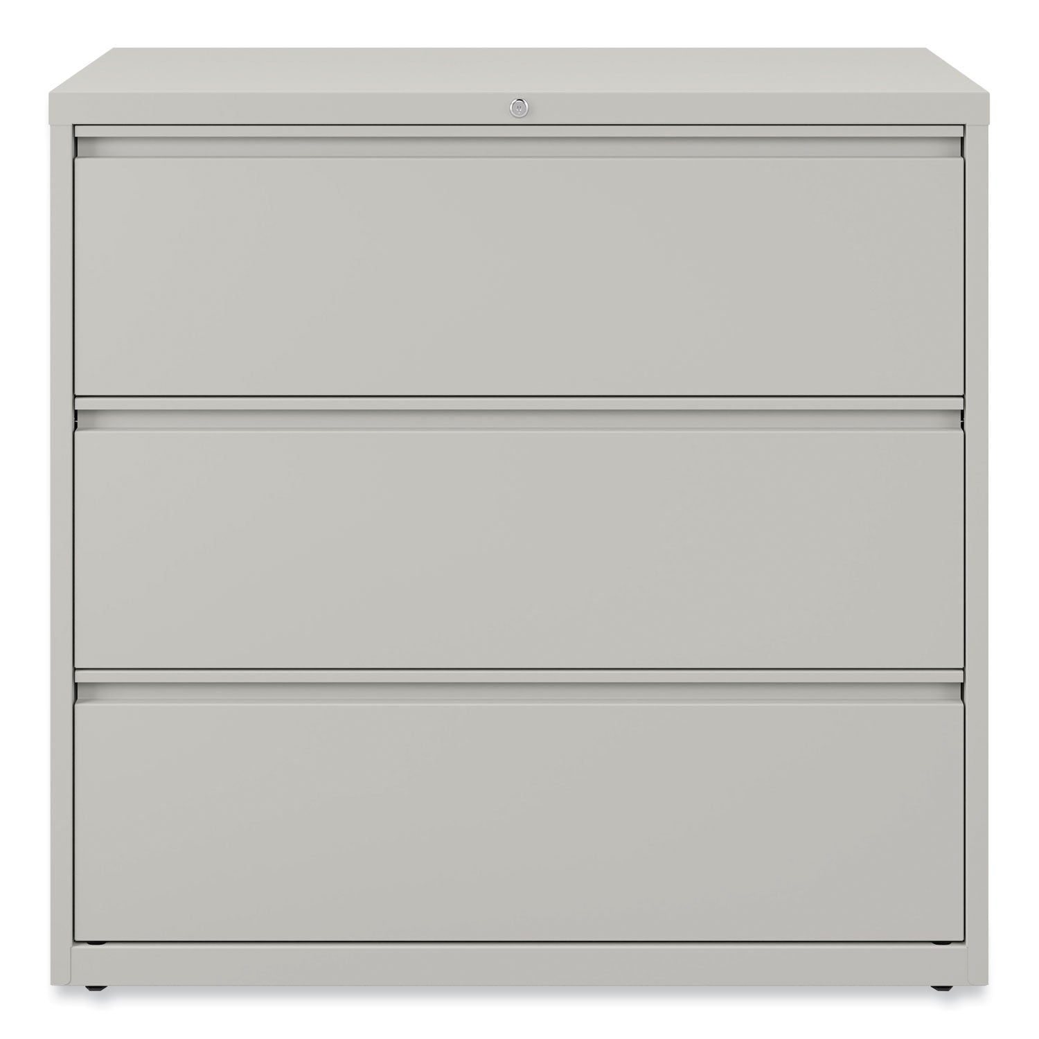 Alera® Lateral File, 3 Legal/Letter/A4/A5-Size File Drawers, Light Gray, 42" x 18.63" x 40.25"