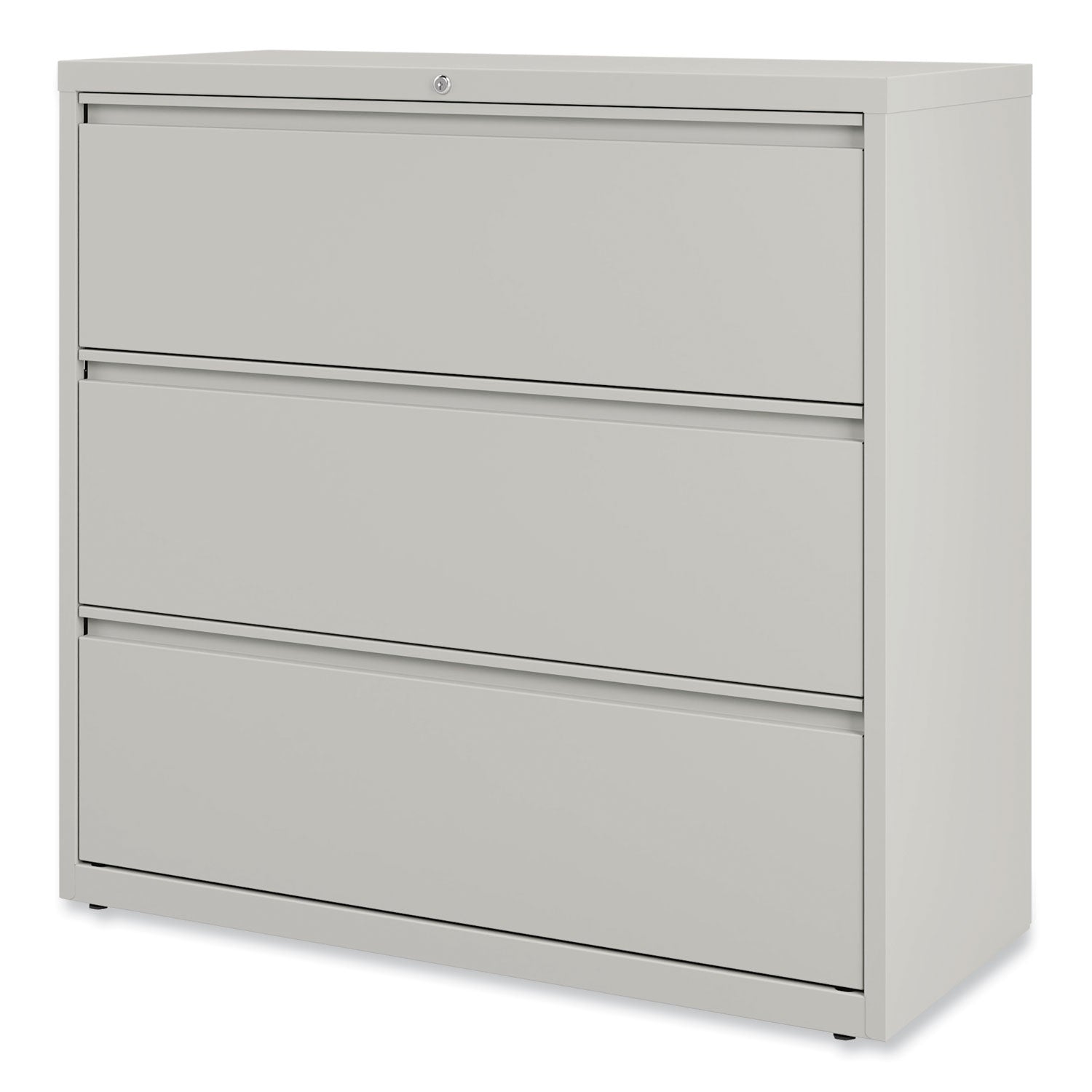 Alera® Lateral File, 3 Legal/Letter/A4/A5-Size File Drawers, Light Gray, 42" x 18.63" x 40.25"