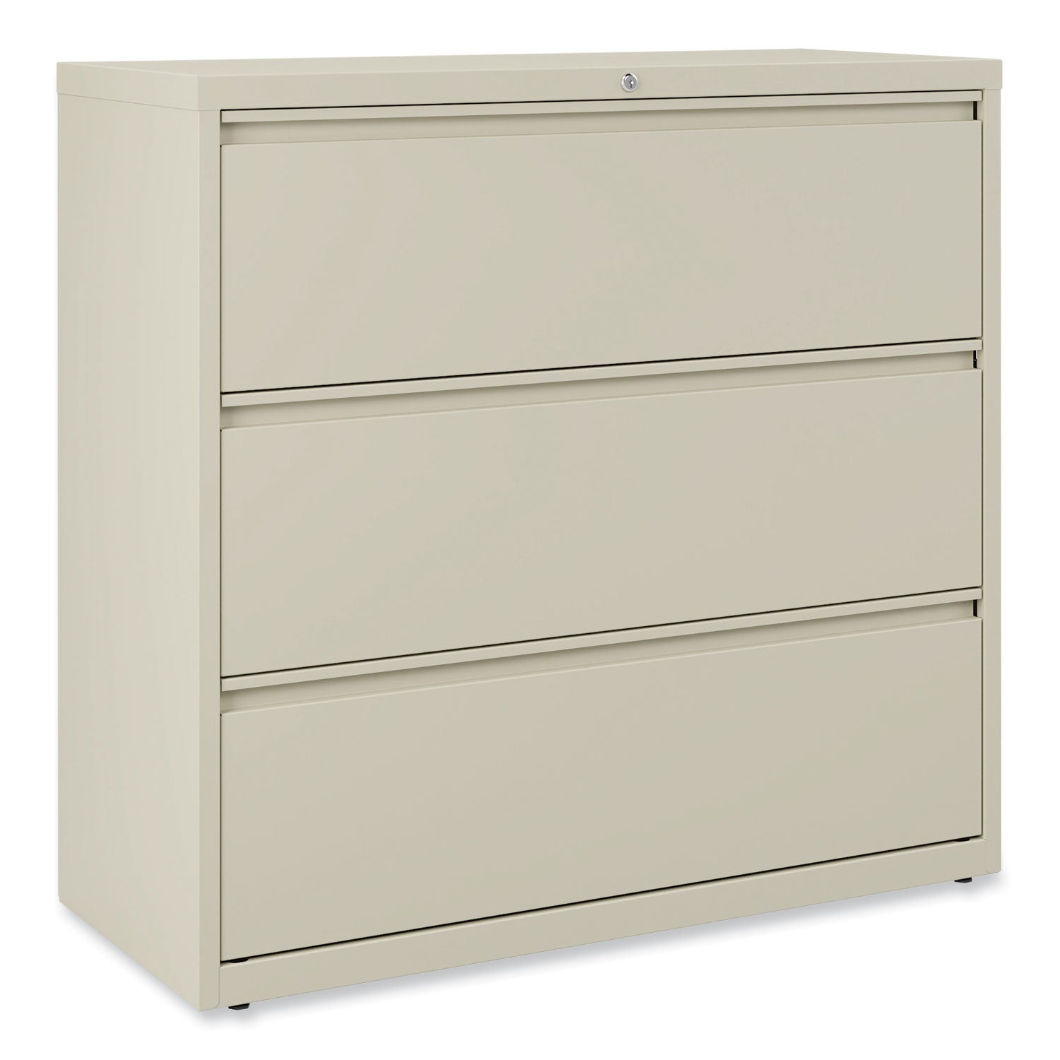 Alera® Lateral File, 3 Legal/Letter/A4/A5-Size File Drawers, Putty, 42" x 18.63" x 40.25"