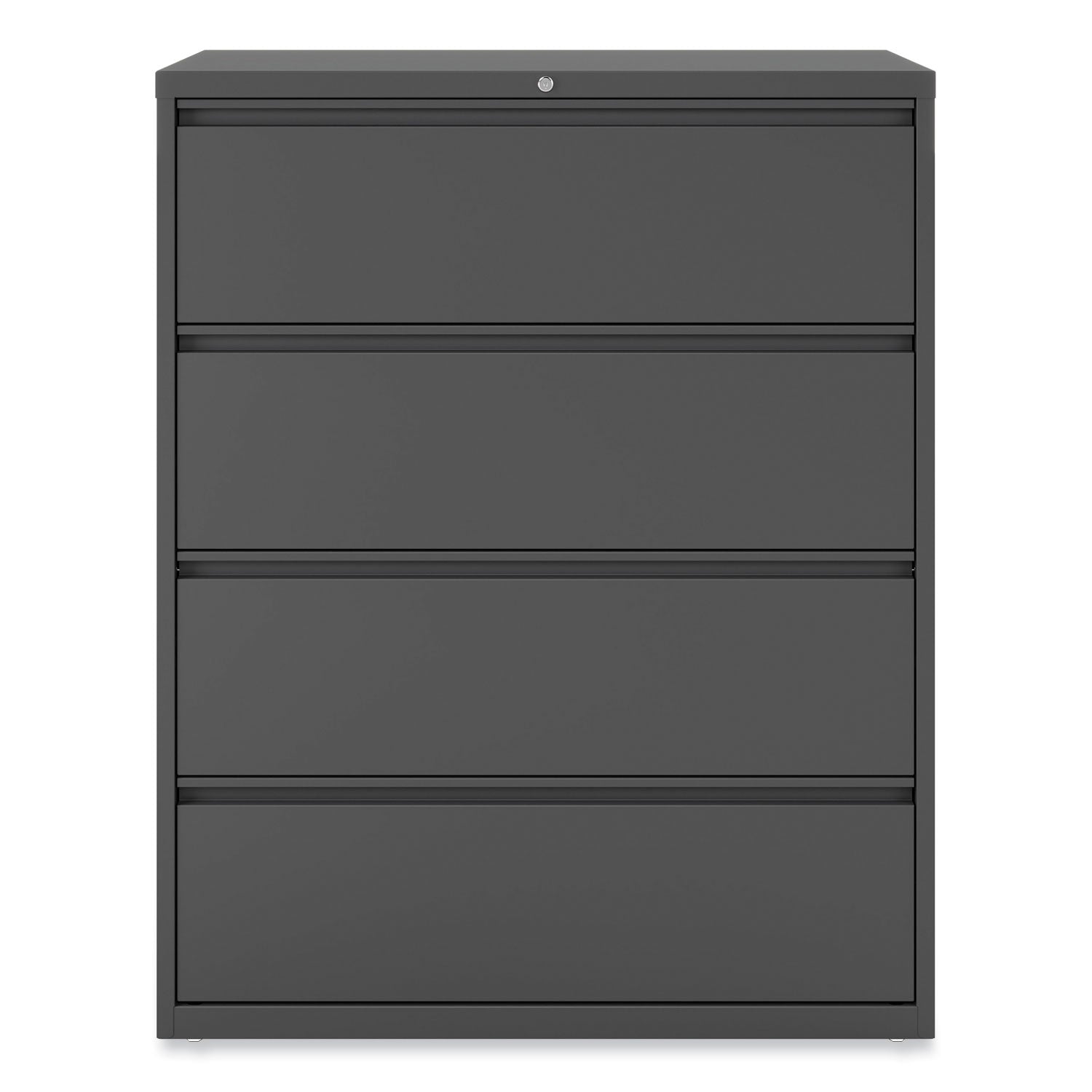 Alera® Lateral File, 4 Legal/Letter/A4/A5-Size File Drawers, Charcoal, 42" x 18.63" x 52.5"