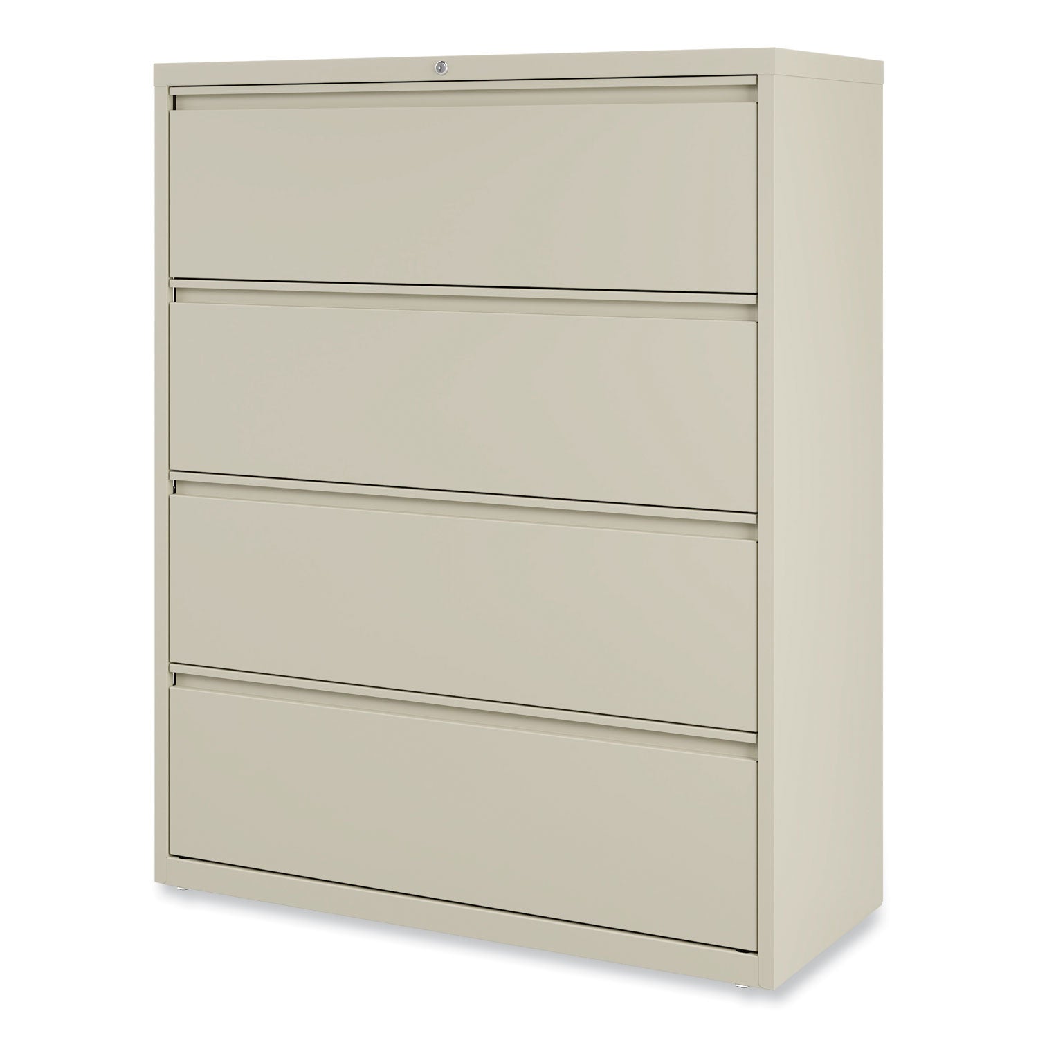 Alera® Lateral File, 4 Legal/Letter-Size File Drawers, Putty, 42" x 18.63" x 52.5"