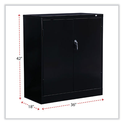 Economy Assembled Storage Cabinet, 36w x 18d x 42h, Black Flipcost Flipcost