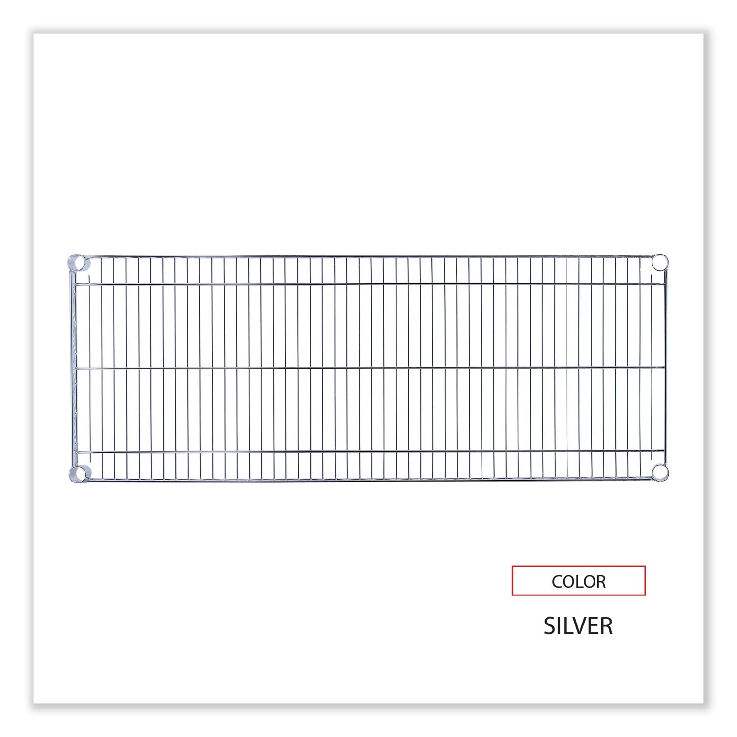 Alera® Industrial Wire Shelving Extra Wire Shelves, 48w x 18d, Silver, 2 Shelves/Carton