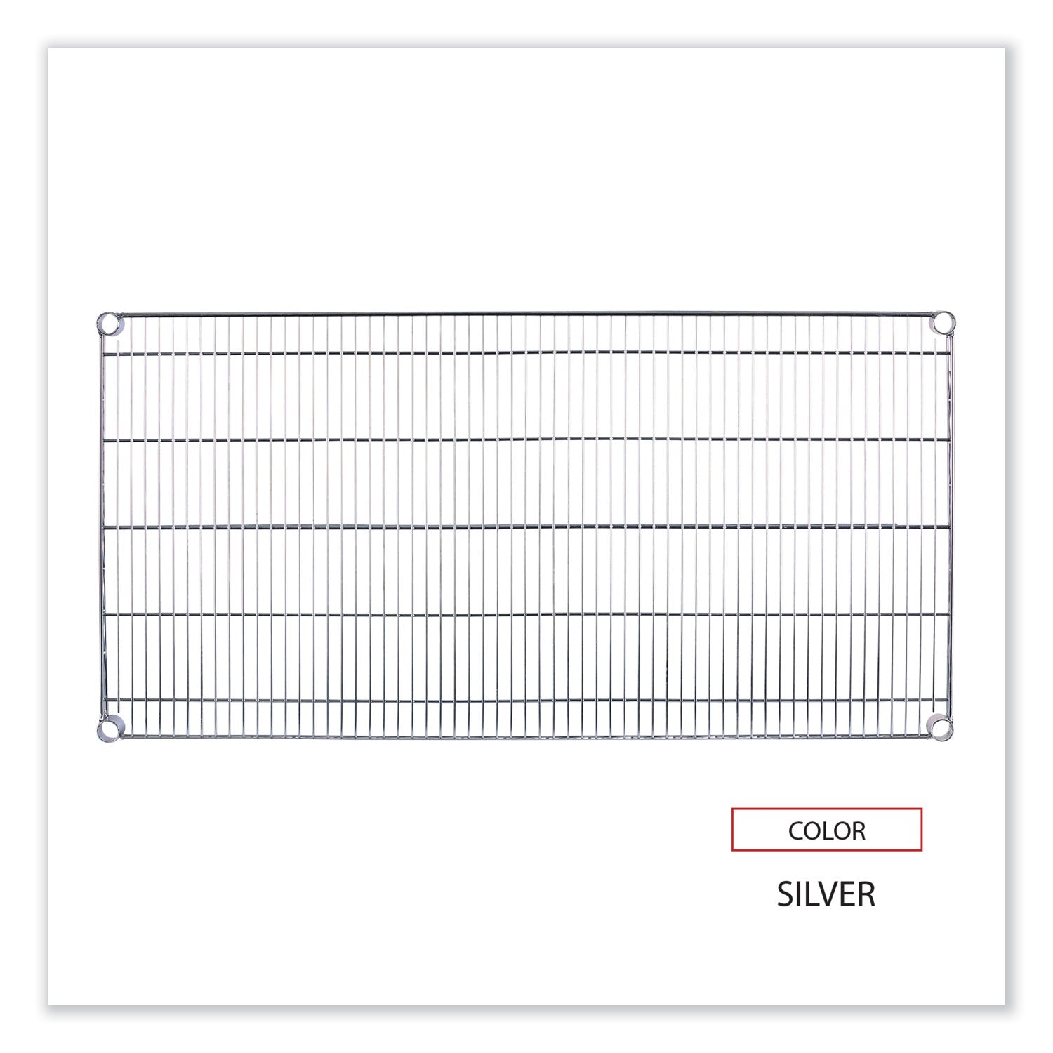 Alera® Industrial Wire Shelving Extra Wire Shelves, 48w x 24d, Silver, 2 Shelves/Carton