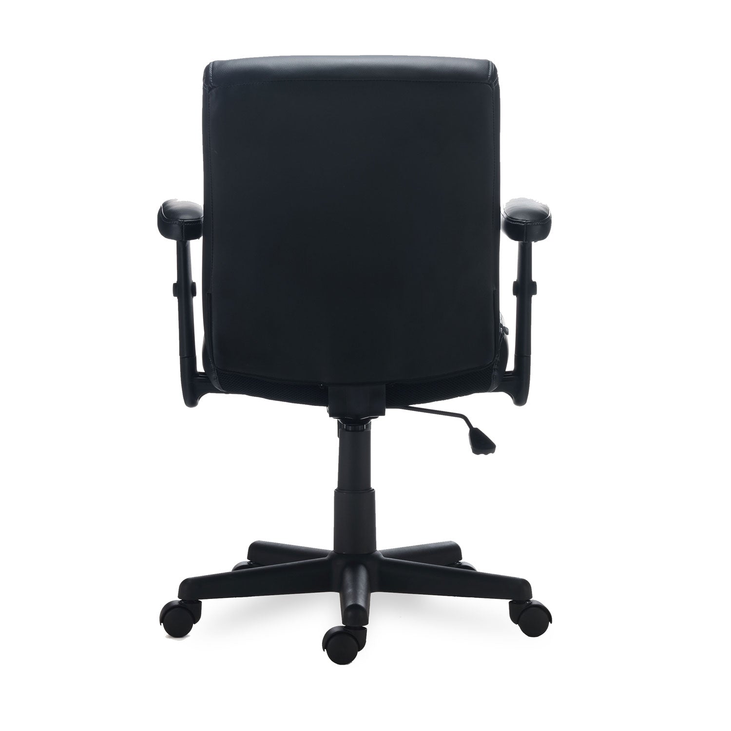 Alera® Alera Harthope Leather Task Chair, Supports Up to 275 lb, Black Seat/Back, Black Base