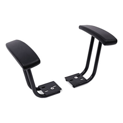Optional Fixed Height T-Arms for Alera Essentia and Interval Series Chairs, Black, 2/Set Flipcost Flipcost