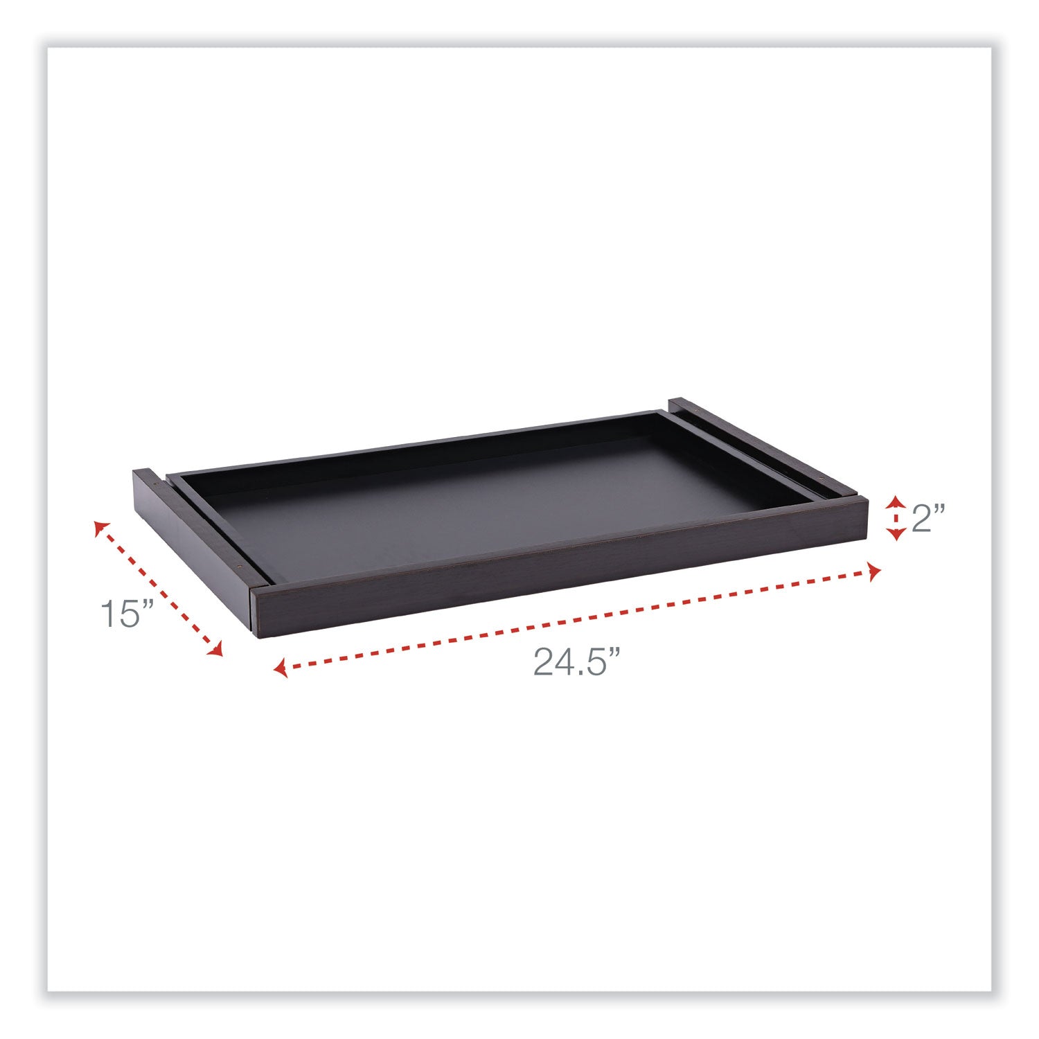 Alera® Alera Valencia Series Center Drawer, Laminate, 24.5w x 15d x 2h, Espresso