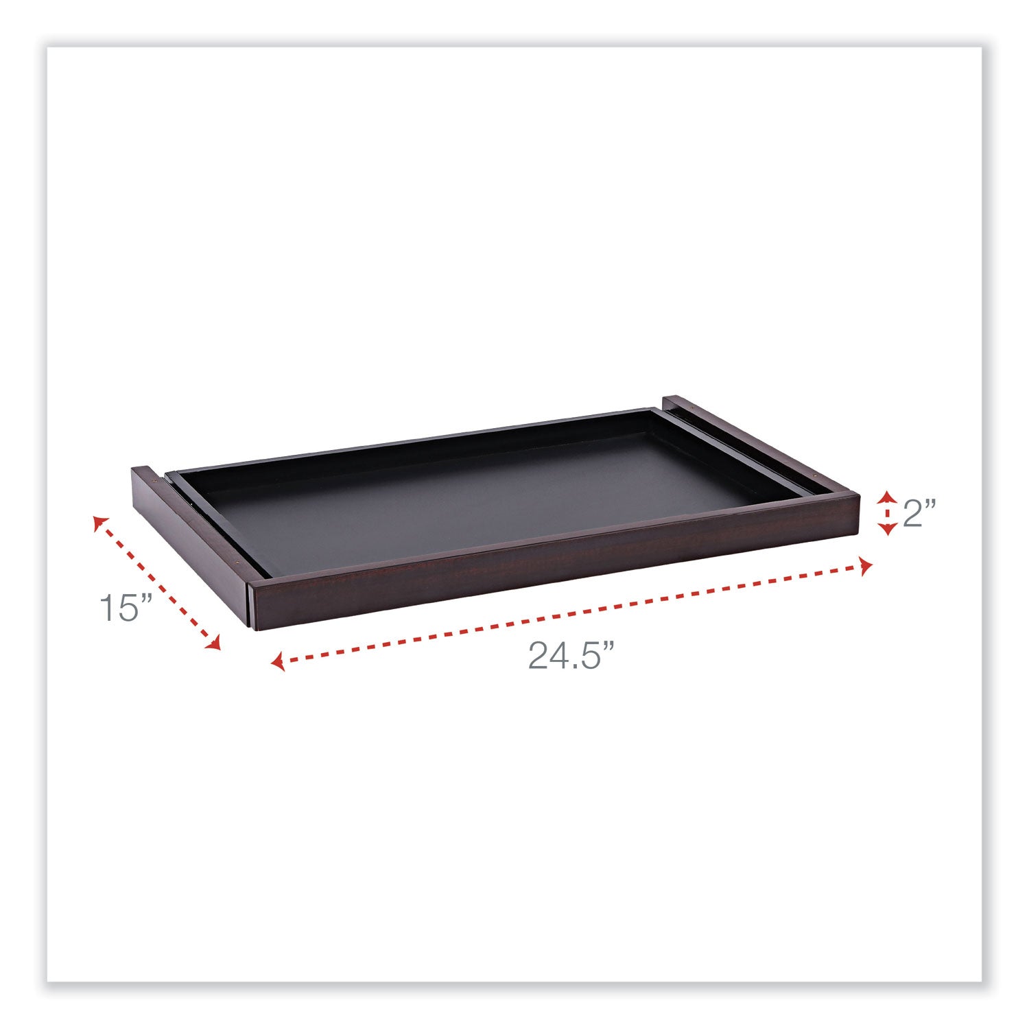 Alera® Alera Valencia Series Center Drawer, Laminate, 24.5w x 15d x 2h, Mahogany