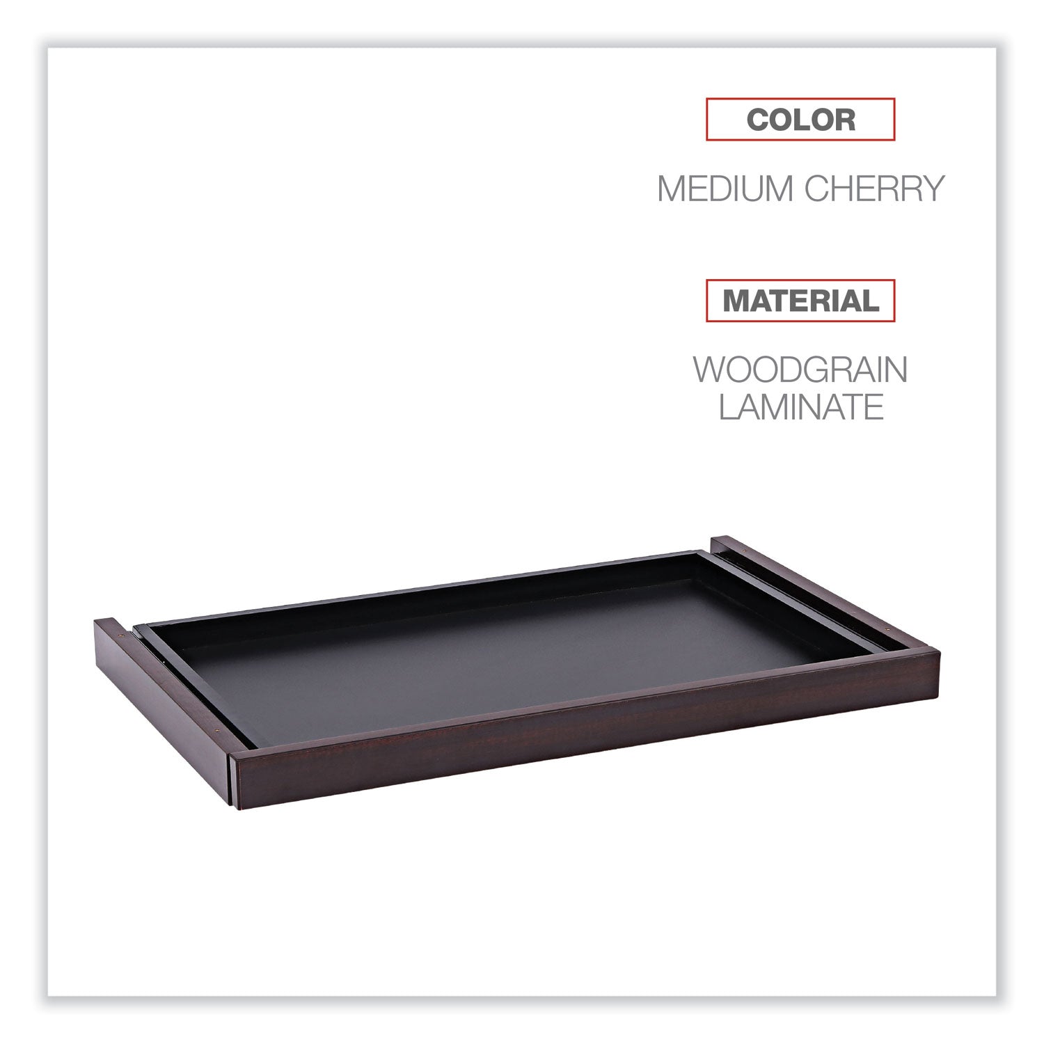 Alera® Alera Valencia Series Center Drawer, Laminate, 24.5w x 15d x 2h, Mahogany