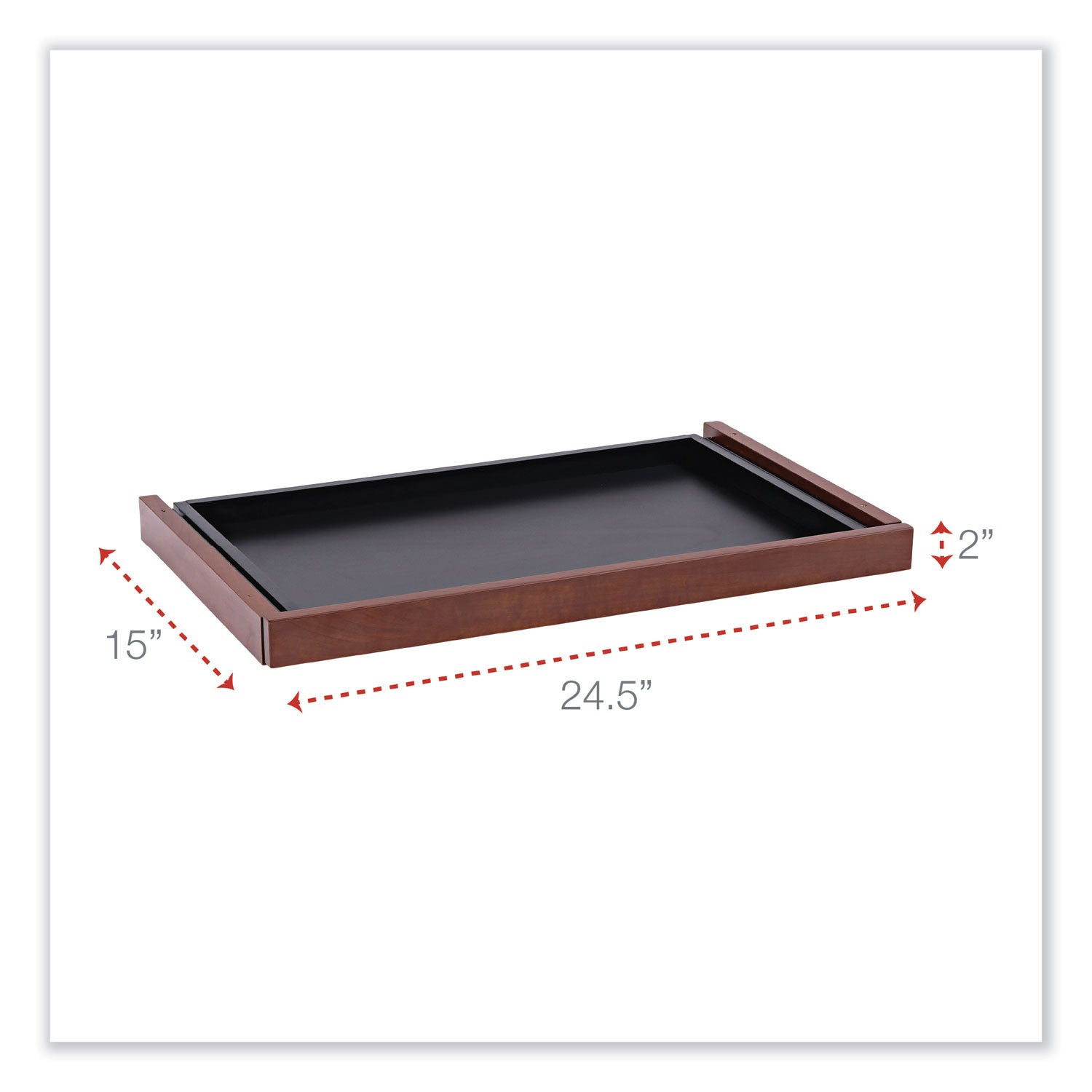 Alera® Alera Valencia Series Center Drawer, Laminate, 24.5w x 15d x 2h, Medium Cherry