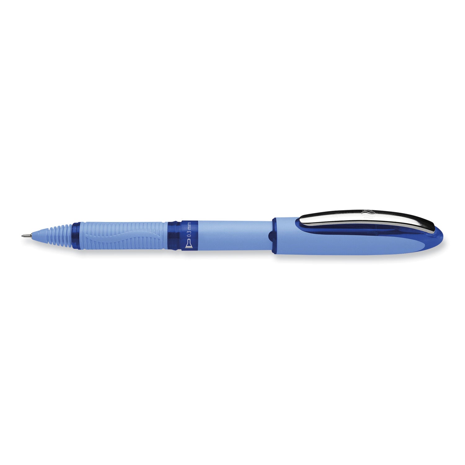 Schneider® One Hybrid N Roller Ball Pen, Stick, Extra-Fine 0.3 mm, Blue Ink, Blue Barrel, 10/Box