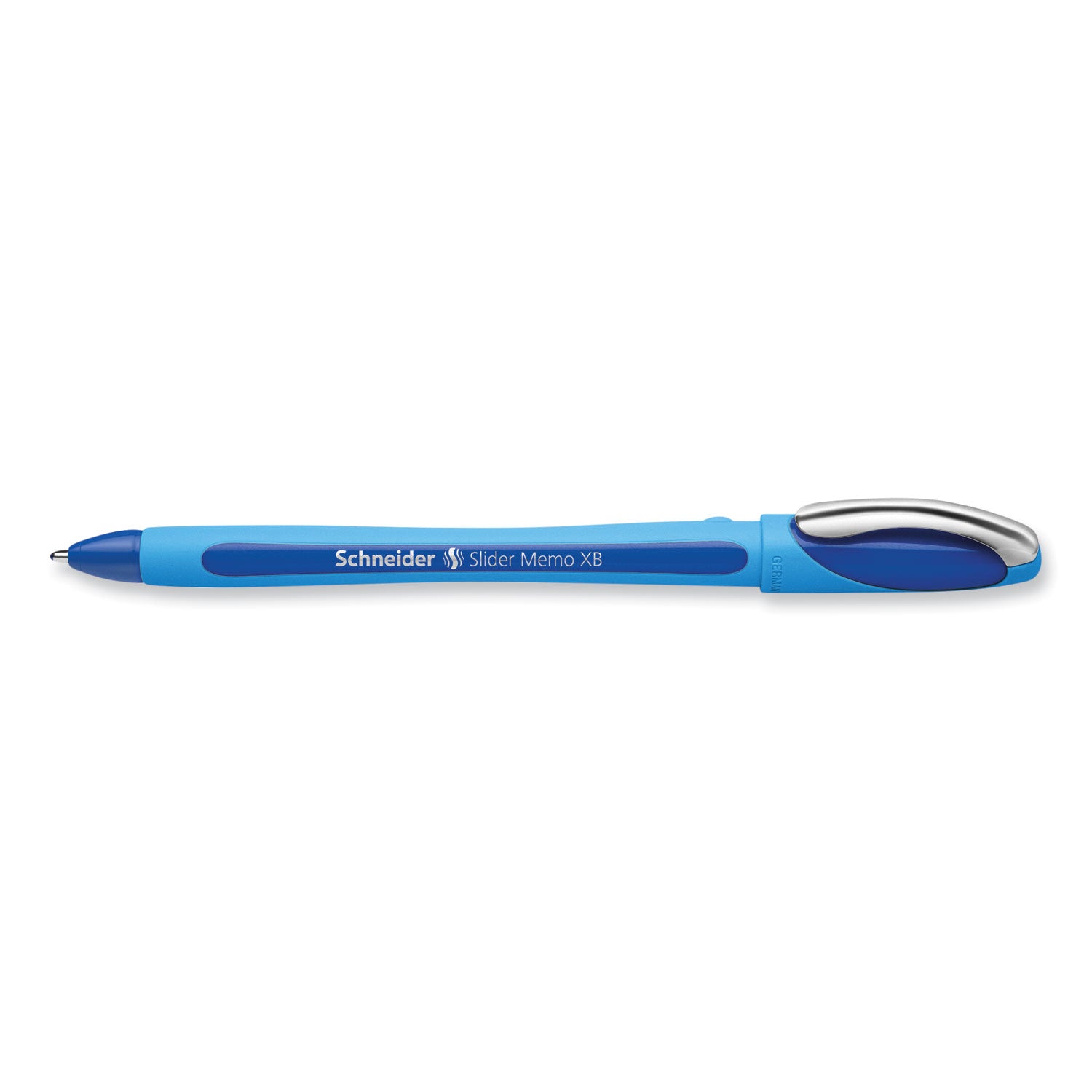 Schneider® Slider Memo XB Ballpoint Pen, Stick, Extra-Bold 1.4 mm, Blue Ink, Blue/Light Blue Barrel, 10/Box