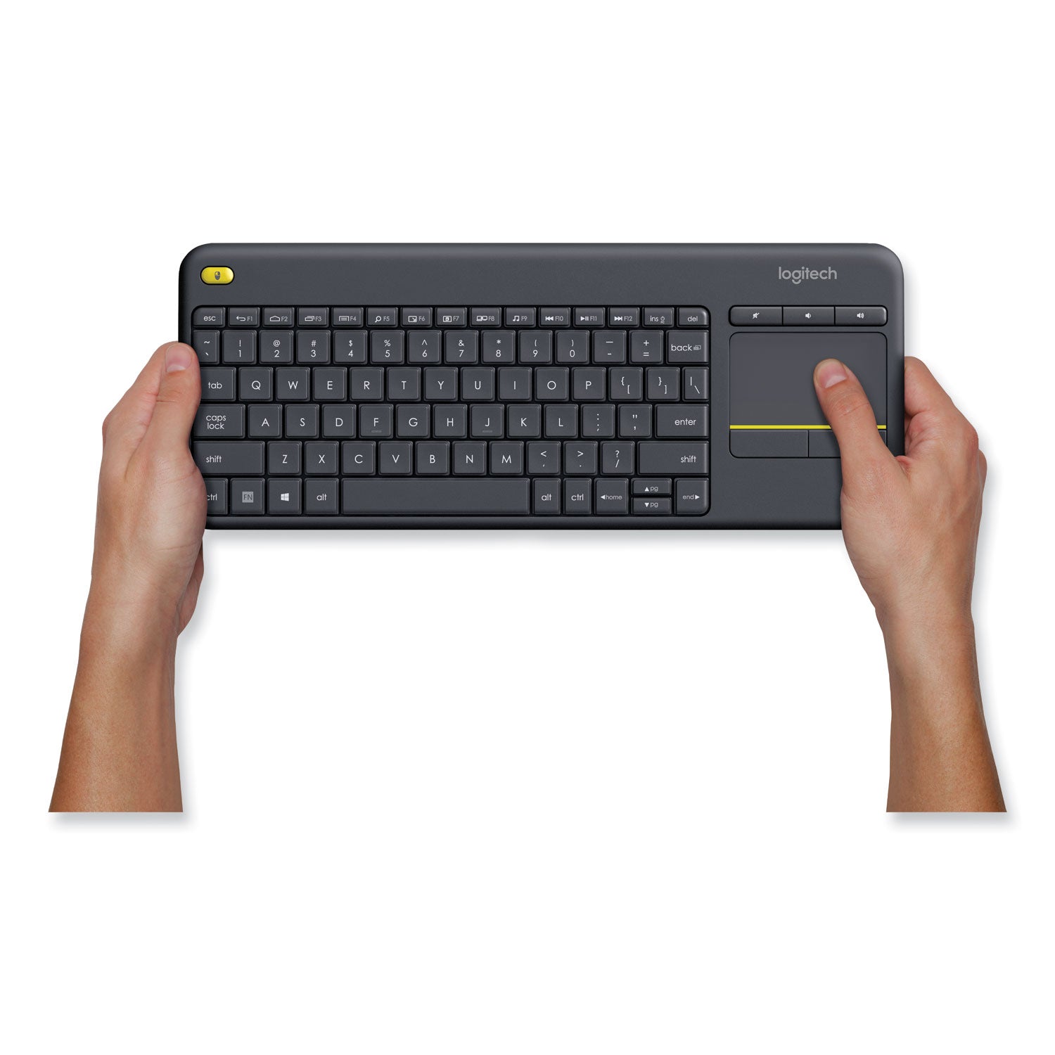 Wireless Touch Keyboard K400 Plus, Black