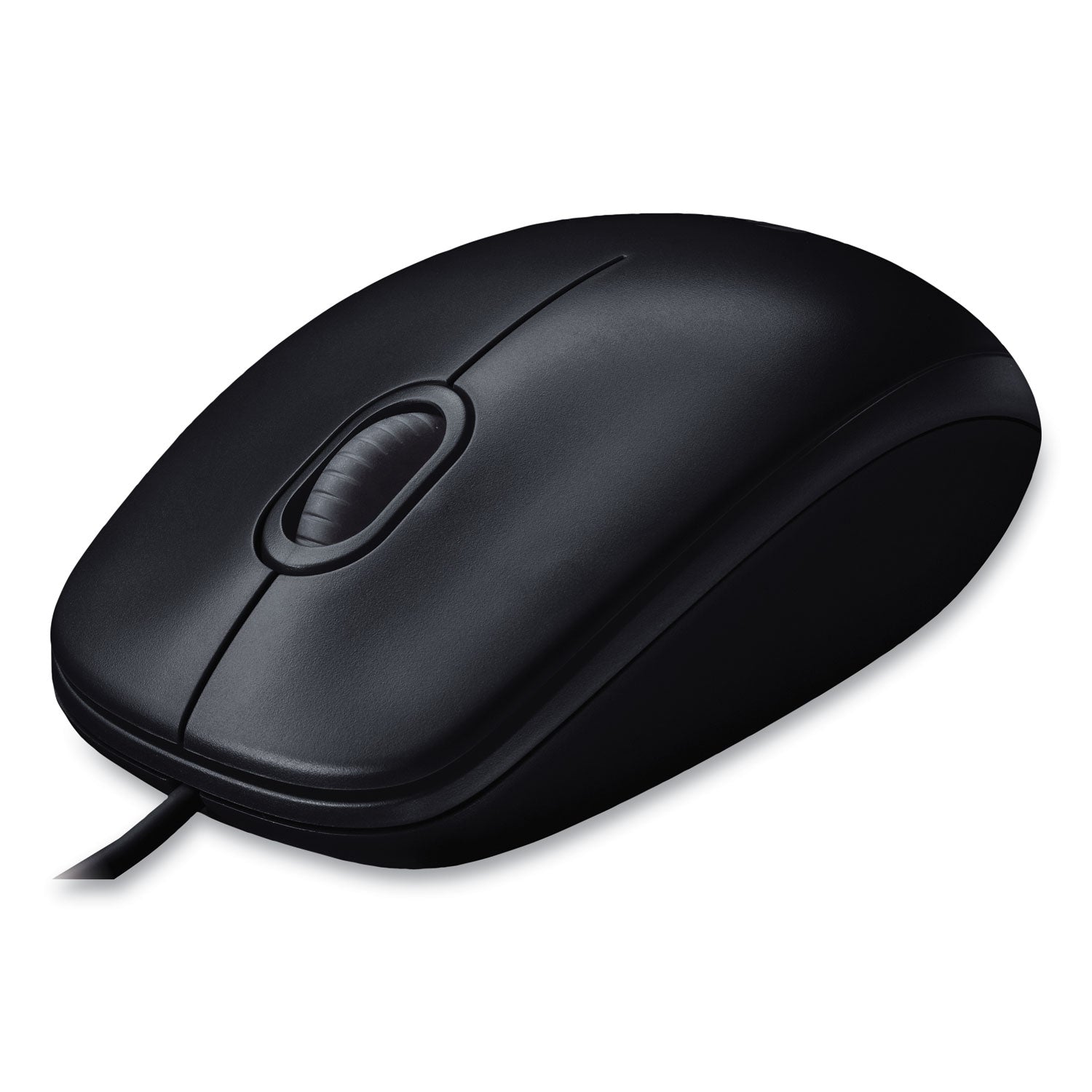 Logitech® M100 Corded Optical Mouse, USB 2.0, Left/Right Hand Use, Black