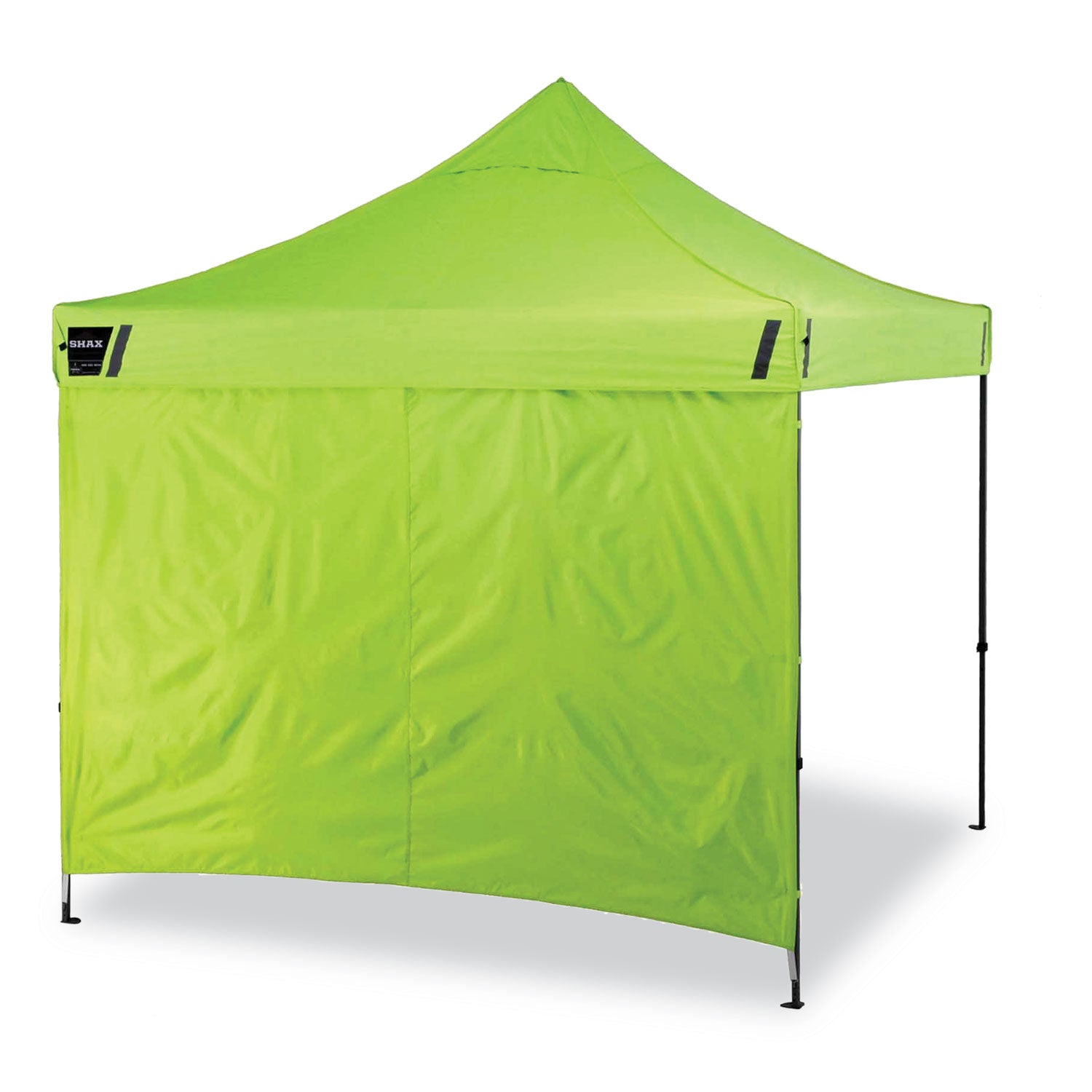 Ergodyne® Shax 6051 Heavy-Duty Pop-Up Tent Kit, Single Skin, 10 ft x 10 ft, Polyester/Steel, Lime