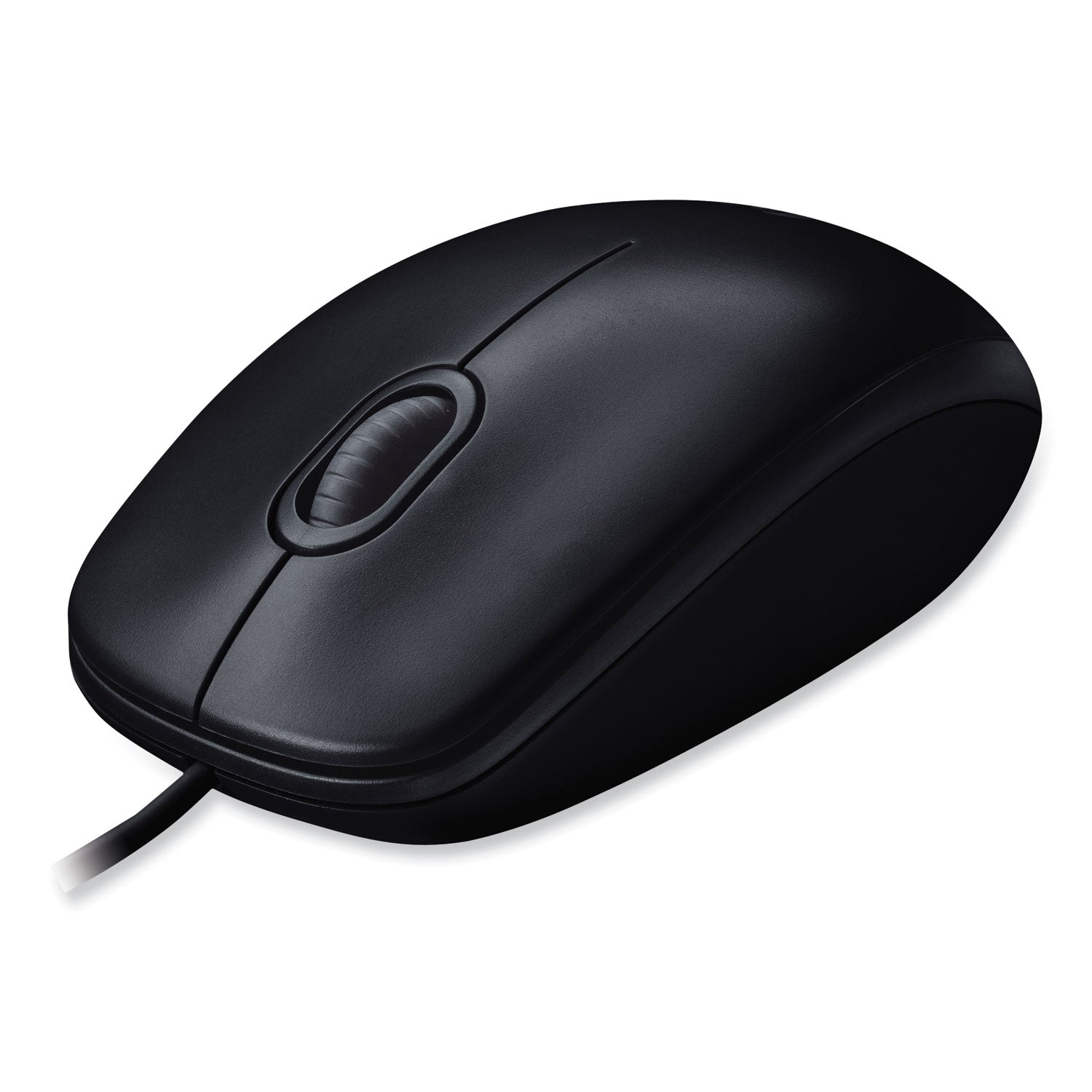 Logitech® B100 Optical USB Mouse, USB 2.0, Left/Right Hand Use, Black