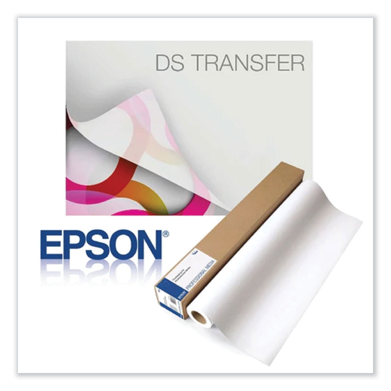 Dye Sub Transfer Paper, 81 gsm, 24" x 500 ft, Matte White Epson® Flipcost