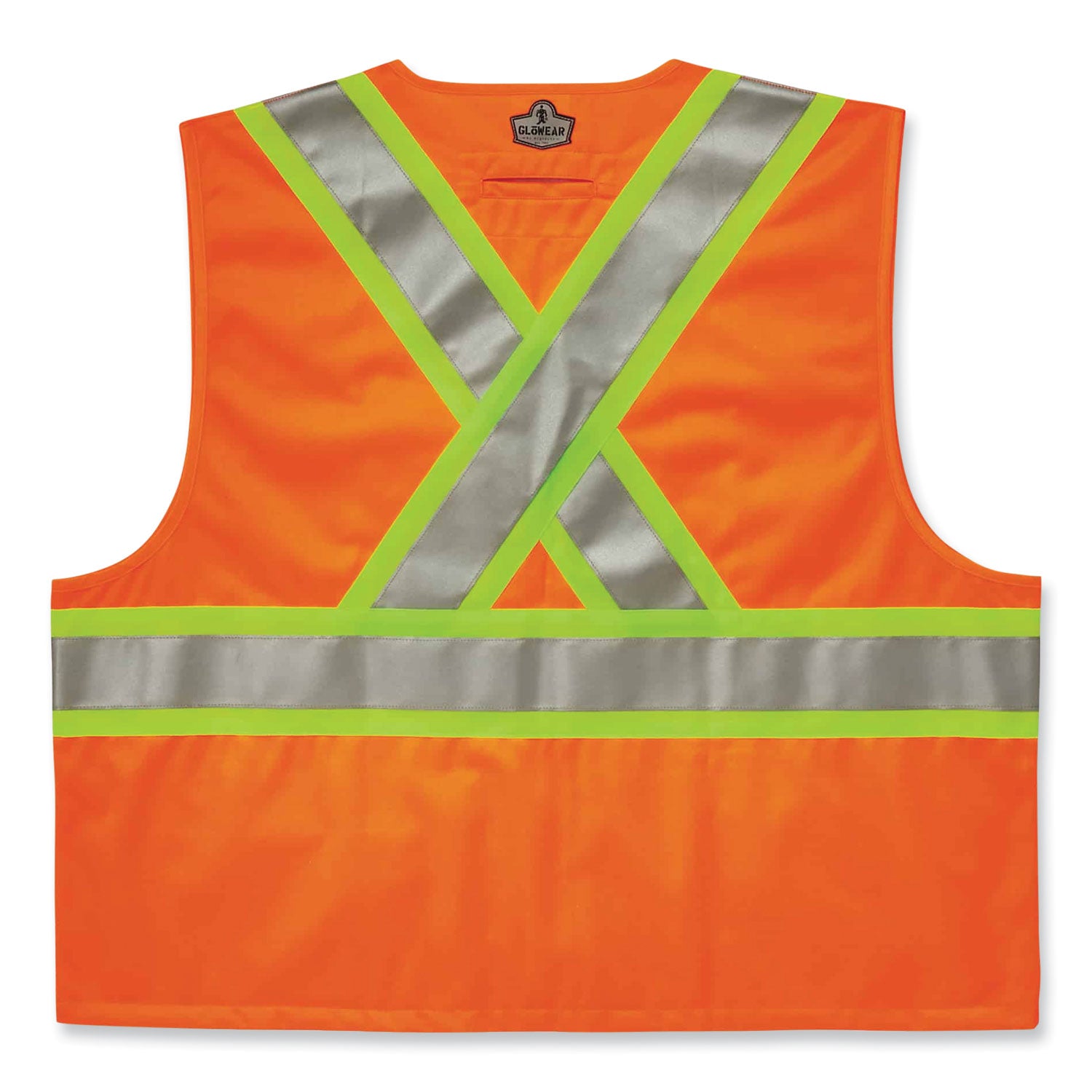 Ergodyne® GloWear 8235ZX Class 2 Two-Tone X-Back Vest, Polyester, 4X-Large/5X-Large, Orange