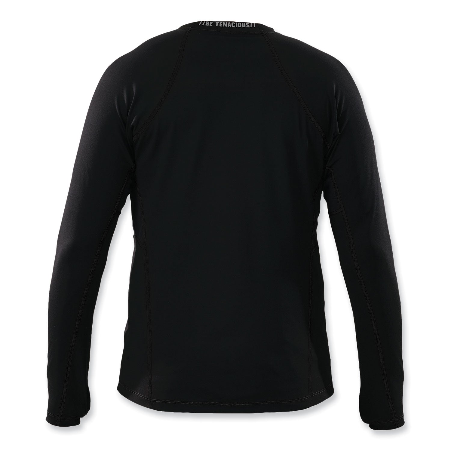 Ergodyne® N-Ferno 6435 Midweight Long Sleeve Base Layer Shirt, Large, Black