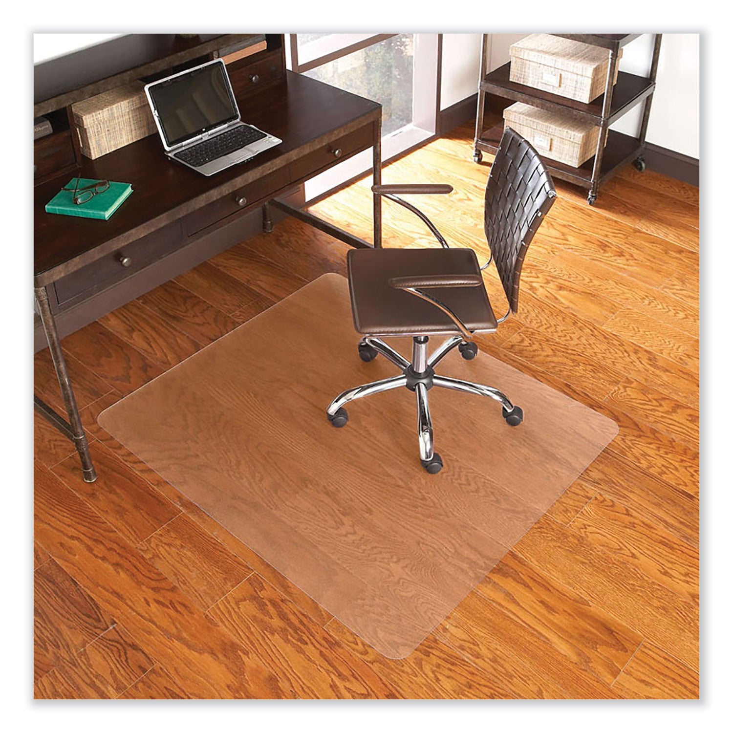 ES Robbins® EverLife Chair Mat for Hard Floors, Heavy Use, Rectangular, 36 x 48, Clear