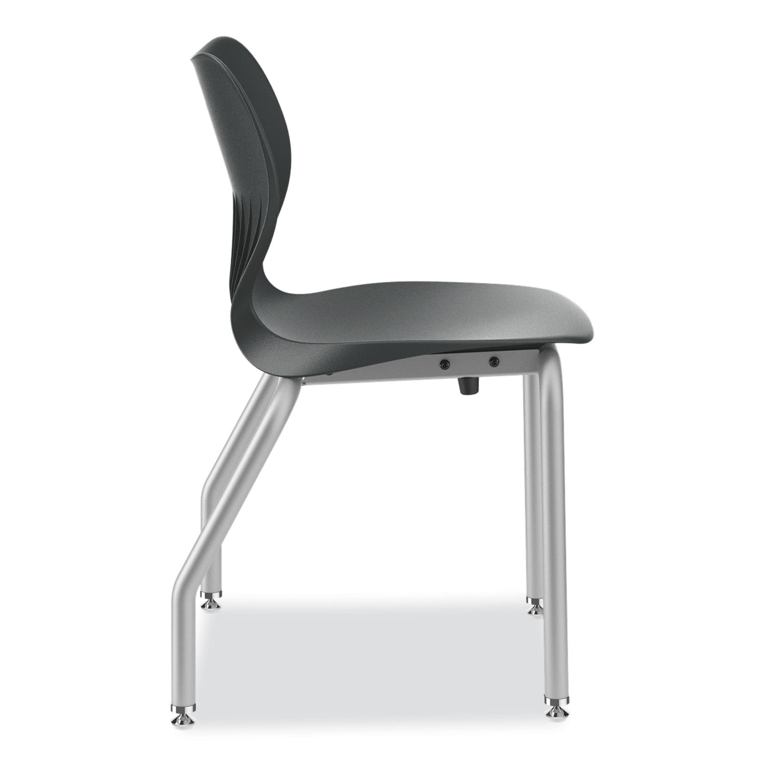 HON® SmartLink Four-Leg Chair, Supports Up to 275 lb, 18" Seat Height, Lava Seat, Lava Back, Platinum Base