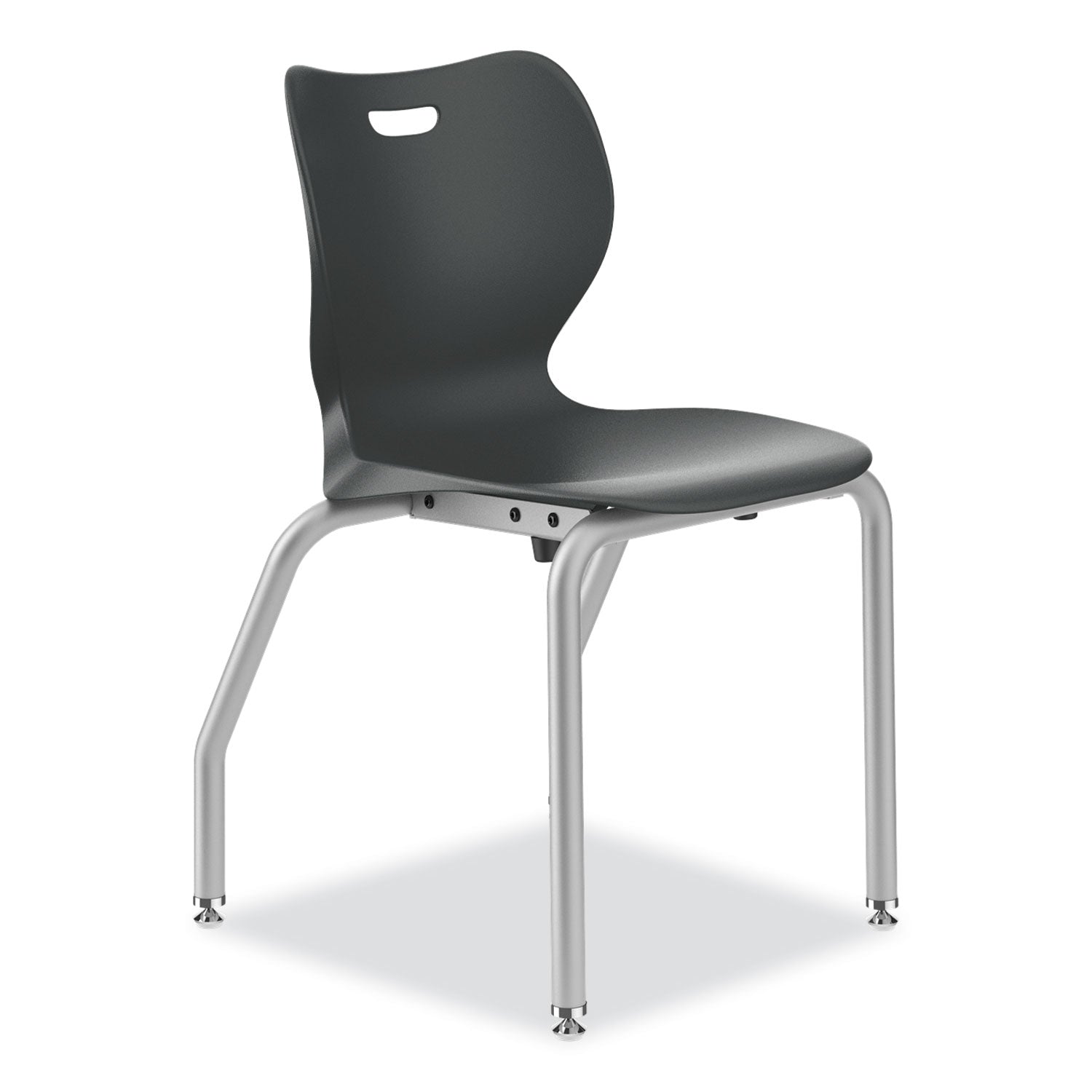 SmartLink Four-Leg Chair, Supports Up to 275 lb, 18" Seat Height, Lava Seat, Lava Back, Platinum Base