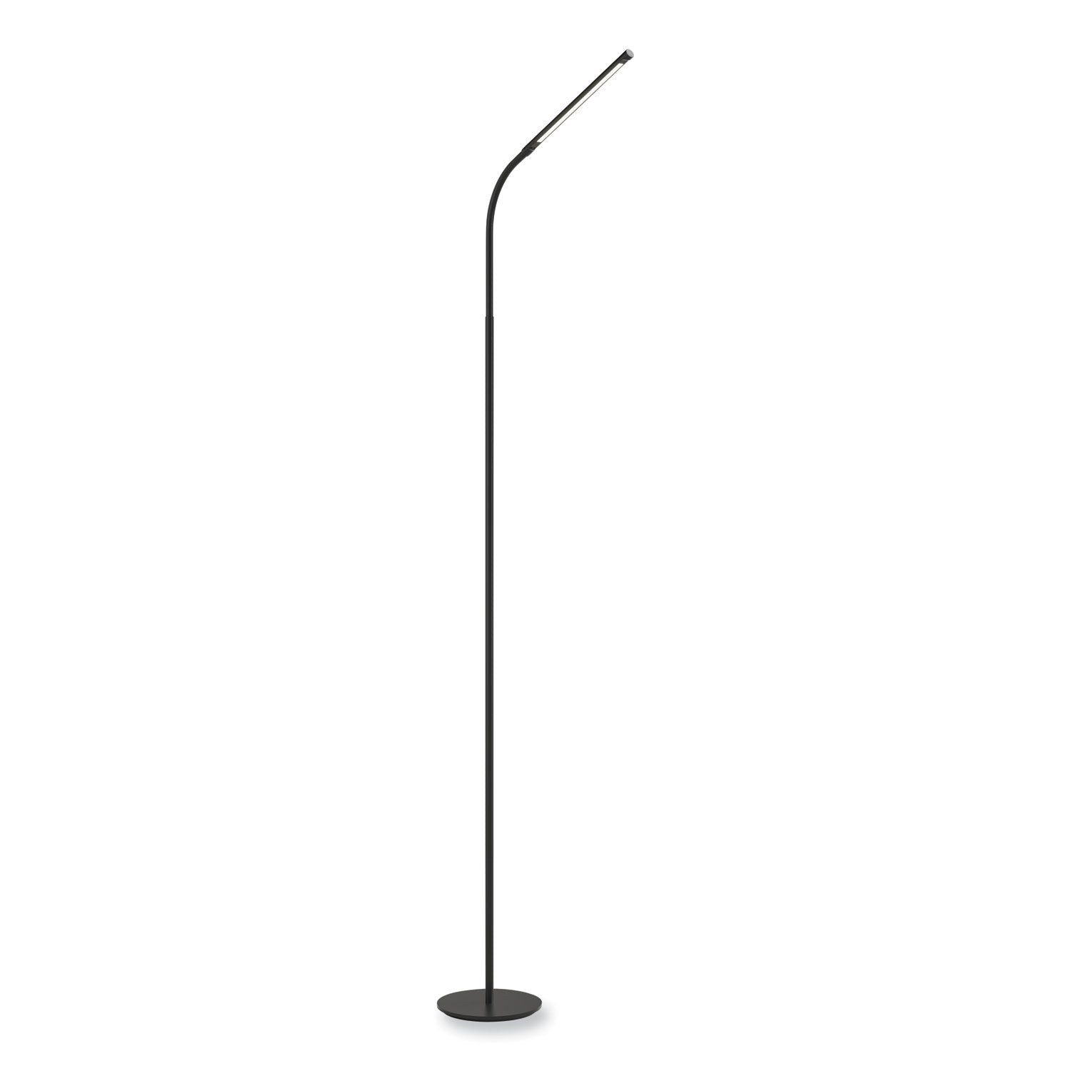 Resi LED Floor Lamp, Gooseneck, 60" Tall, Black