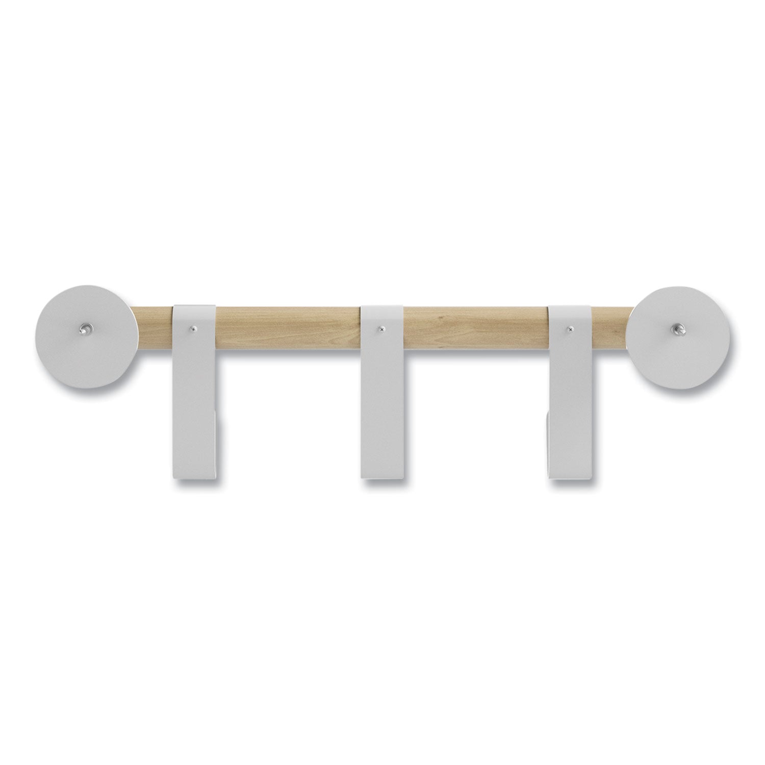 Safco® Resi Coat Wall Rack, 3 Hook, 19.75w x 4.25d x 6h, White