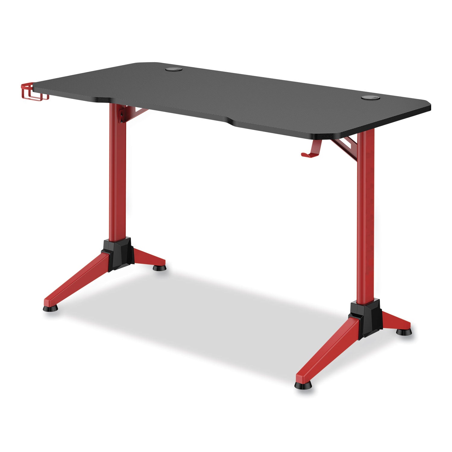 Ultimate Computer Gaming Desk, 47.2" x 23.6" x 29.5", Black/Red