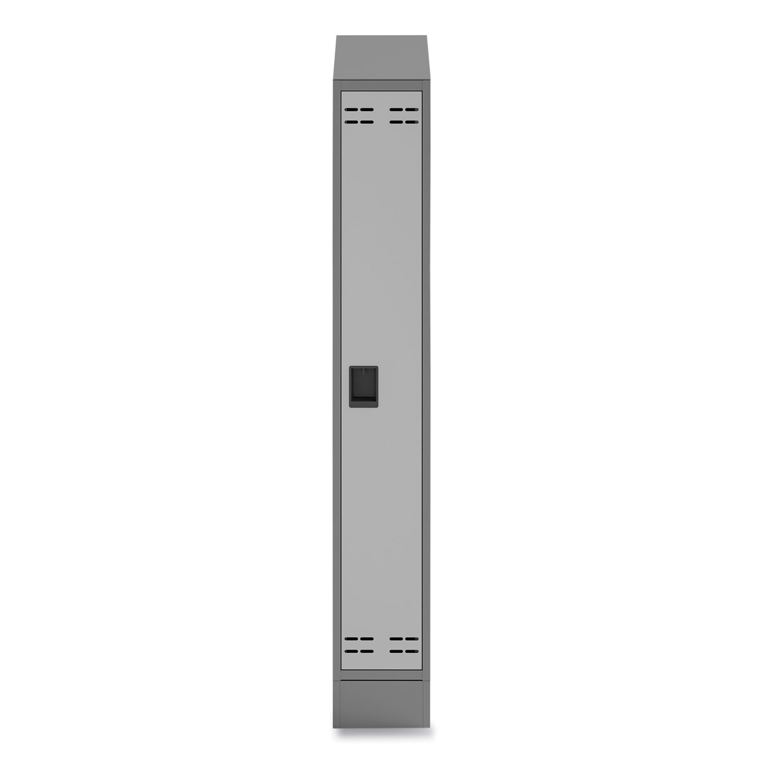 Safco® Single Sloped Metal Locker Hood Addition, 12w x 18d x 6h, Gray