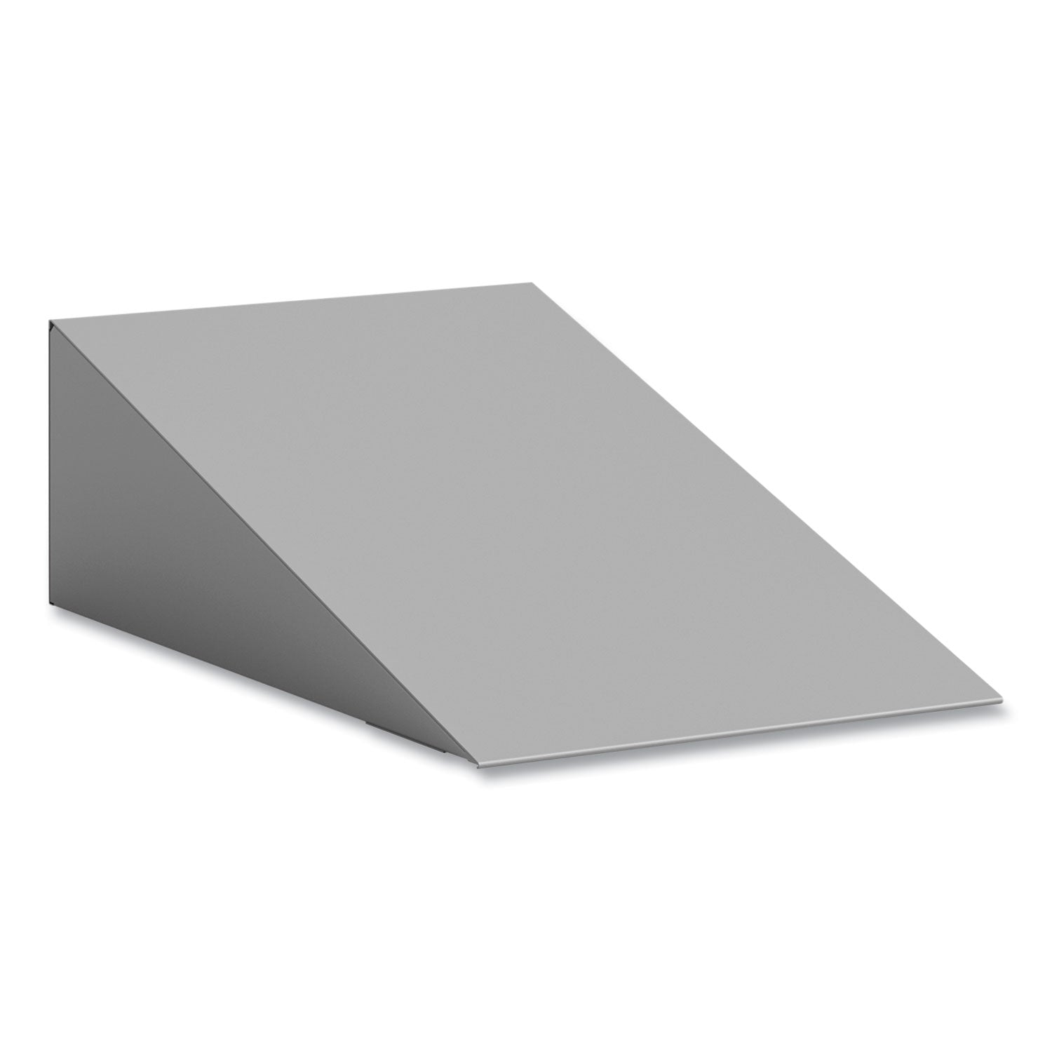 Single Sloped Metal Locker Hood Addition, 12w x 18d x 6h, Gray