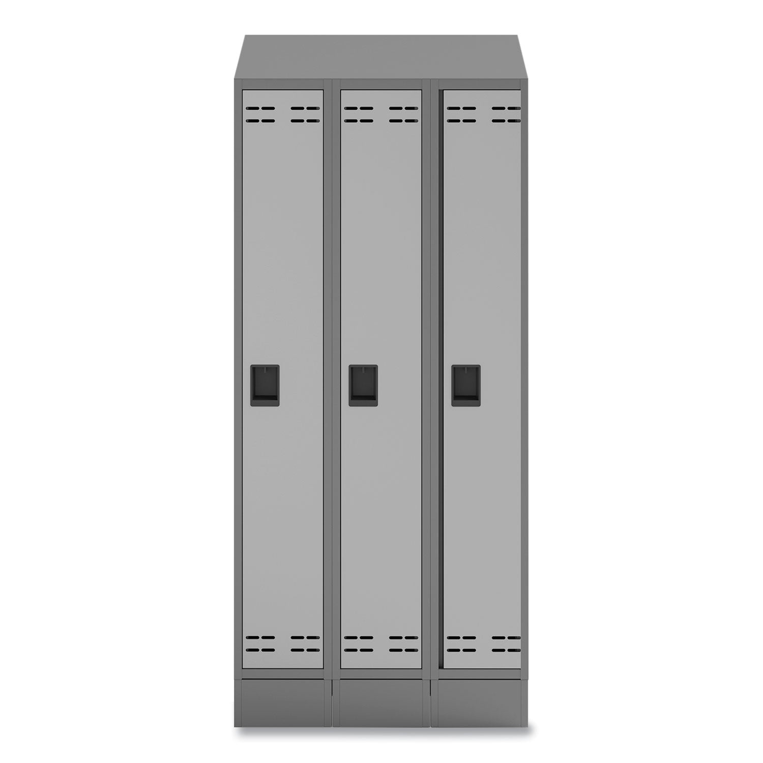 Safco® Triple Sloped Metal Locker Hood Addition, 36w x 18d x 6h, Gray