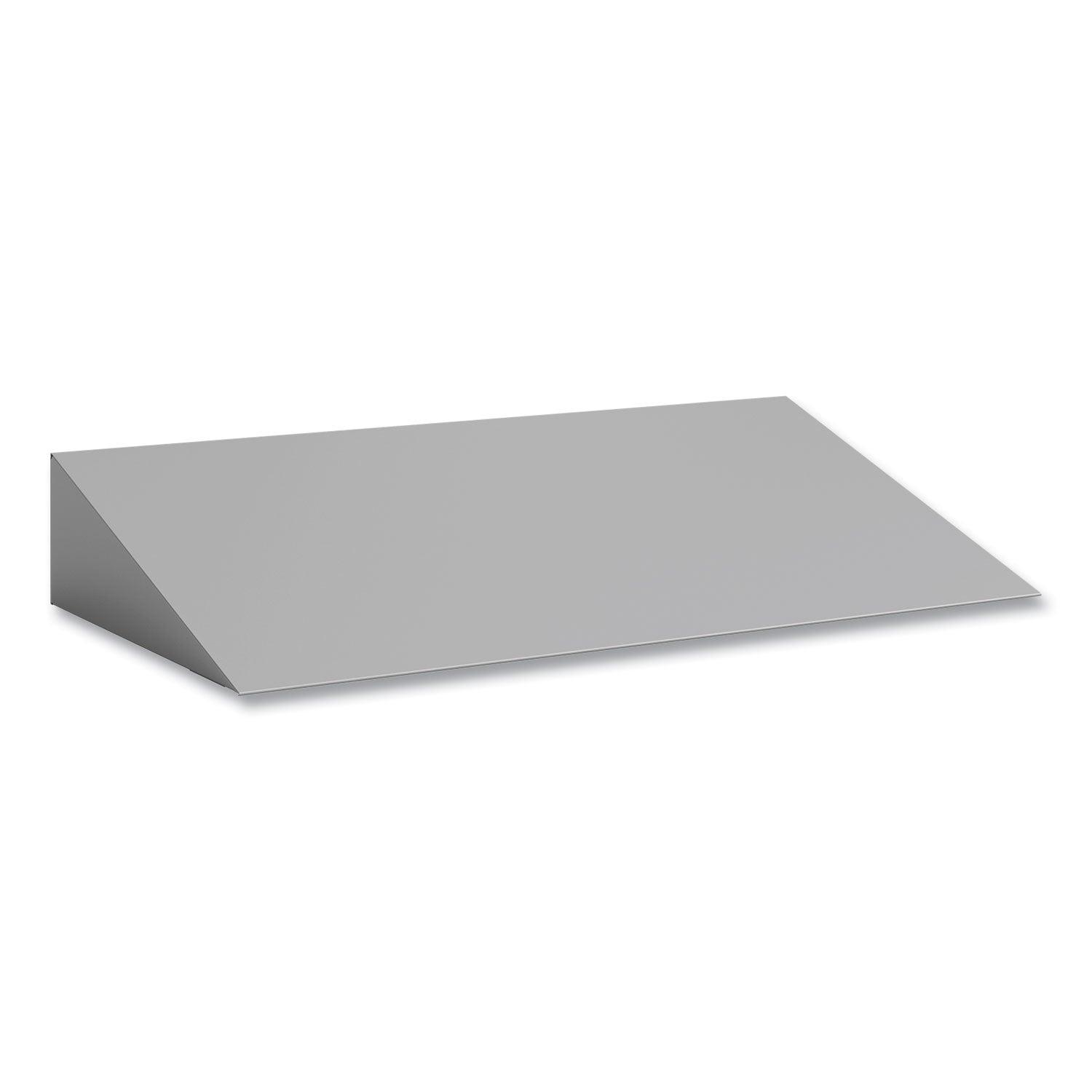 Triple Sloped Metal Locker Hood Addition, 36w x 18d x 6h, Gray