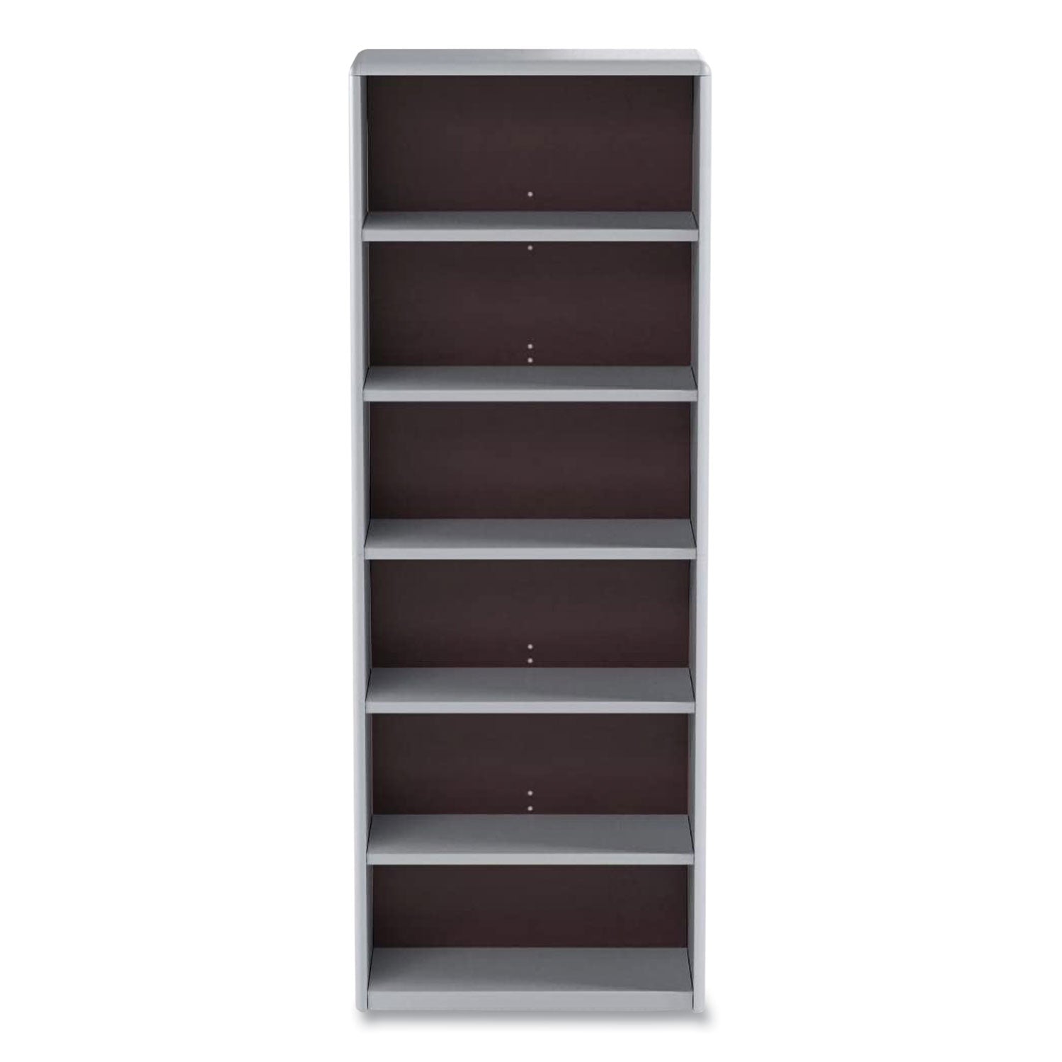 Safco® ValueMate Economy Bookcase, Six-Shelf, 31.75w x 13.5d x 80h, Gray