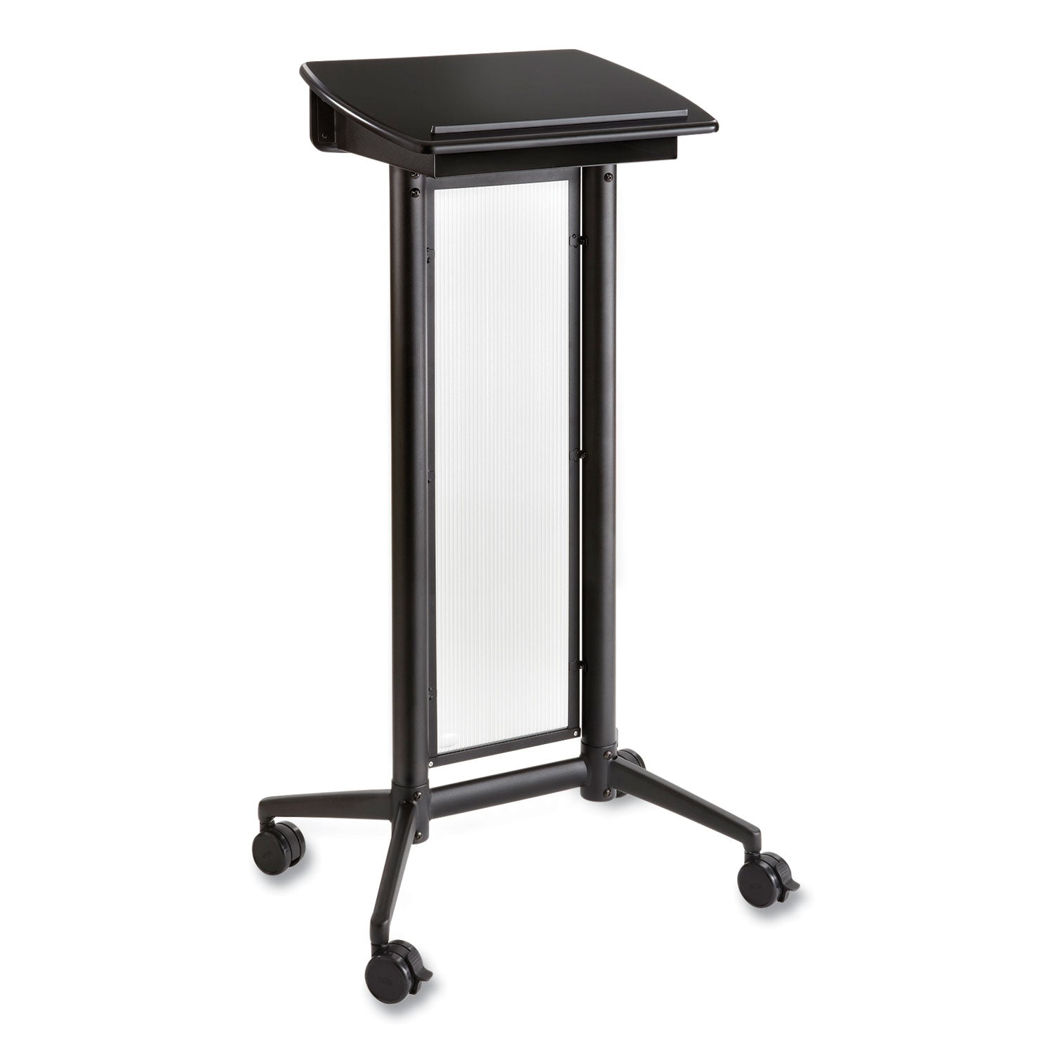 Impromptu Lectern, 26.5 x 18.75 x 46.5, Black