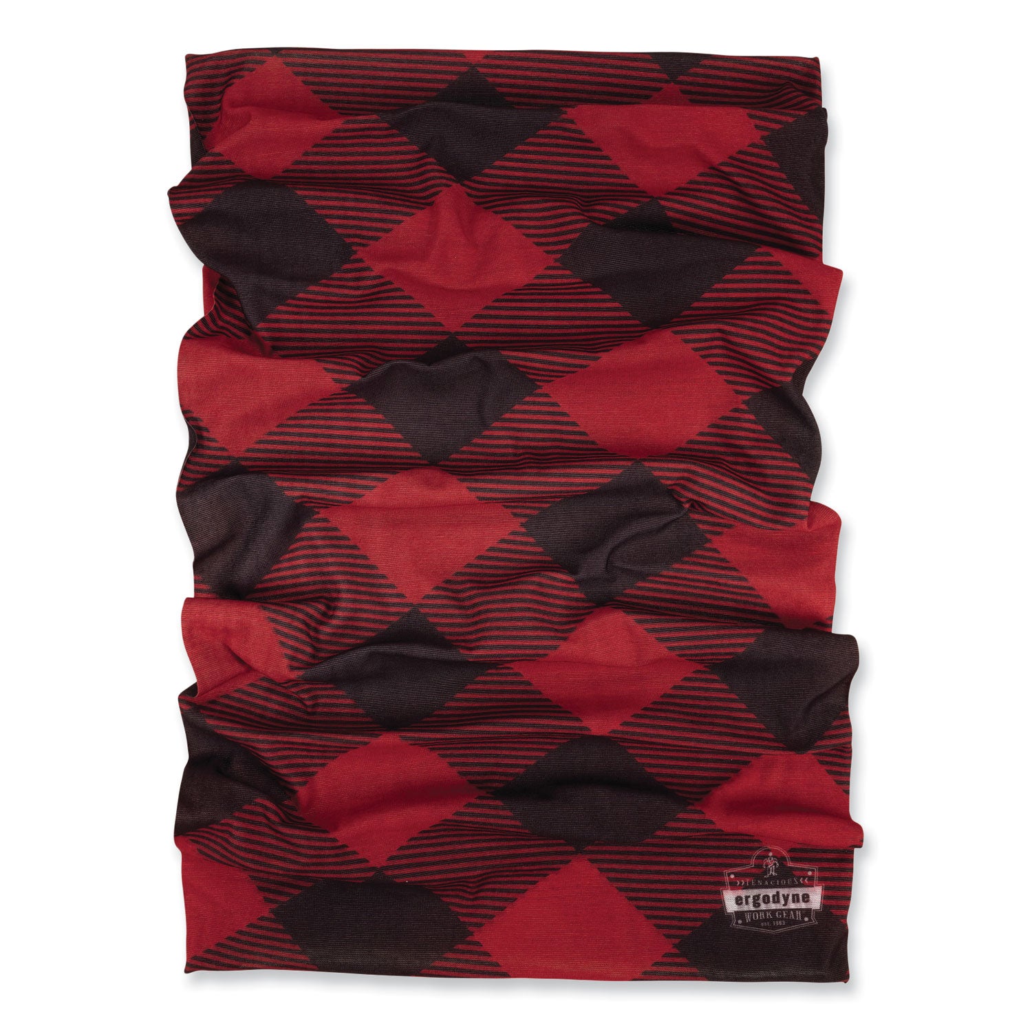 Chill-Its 6485 Multi-Band, Polyester, One Size Fits Most, Red Buffalo Plaid