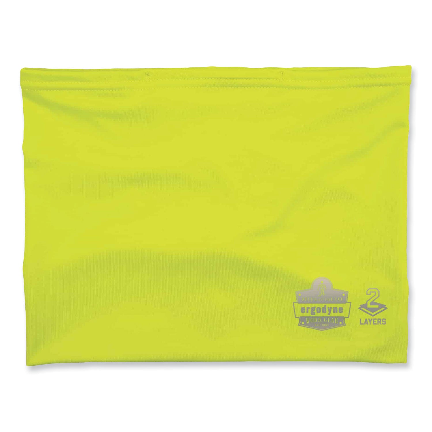 Chill-Its 6489 2-Layer Cooling Performance Knit MultiBand, Polyester/Spandex, 2X-Large/3X-Large, Hi-Vis Lime