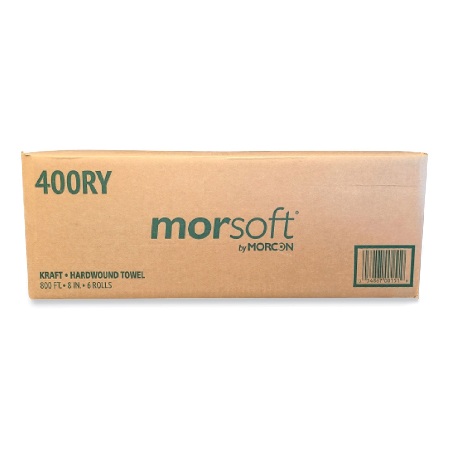 Morcon Tissue Morsoft Controlled Towels, Y-Notch, 1-Ply, 8" x 800 ft, Kraft, 6 Rolls/Carton